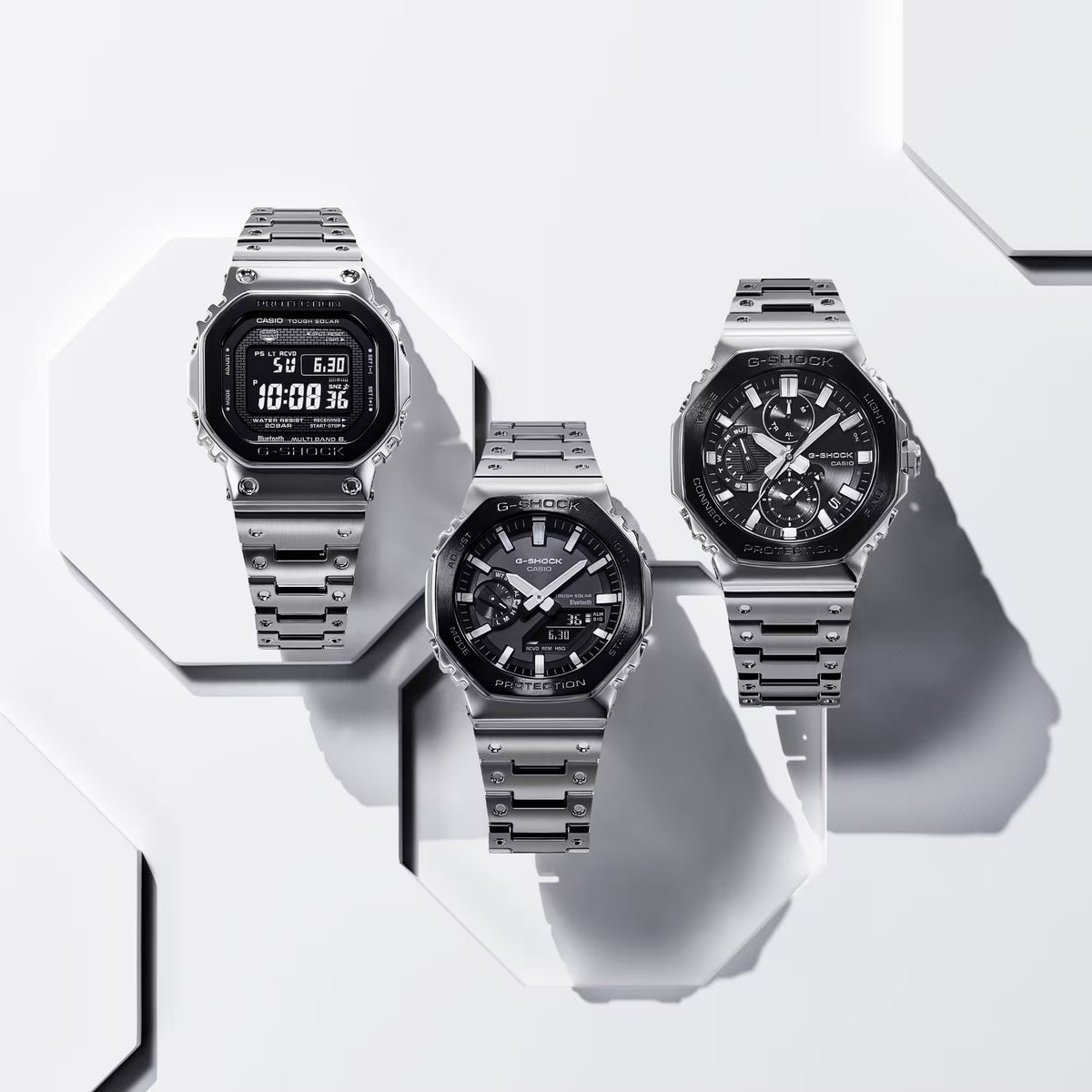 Casio G-Shock GMW-B5000BT-1 Herrenuhr Silber Schwarz