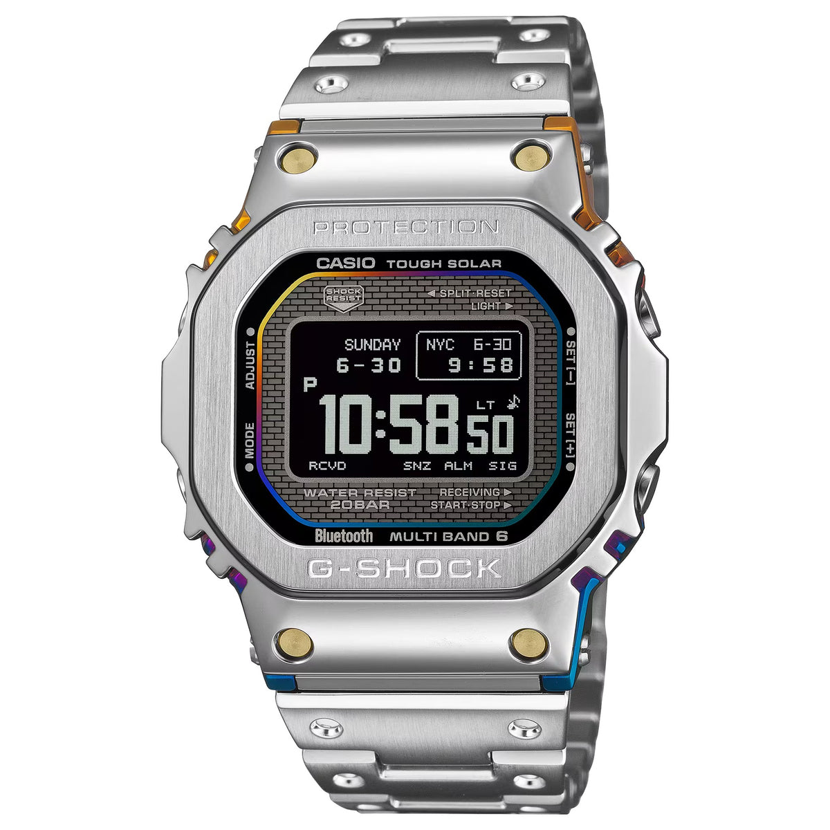 Casio G-Shock GMW-BZ5000RC-1 Herrenuhr Silber Mehrfarbig