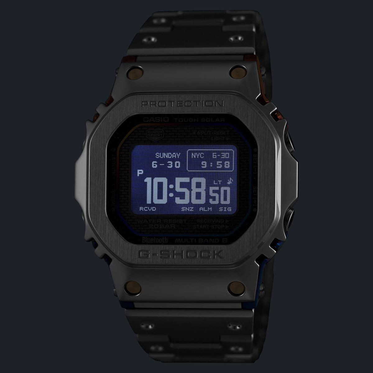 Casio G-Shock GMW-BZ5000RC-1 Herrenuhr Silber Mehrfarbig