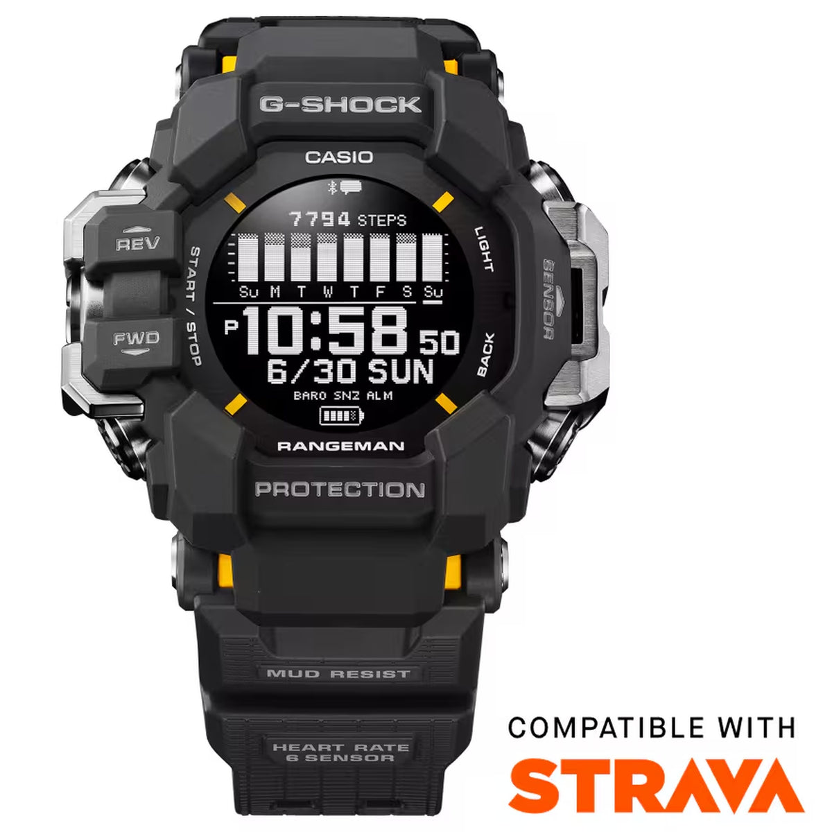 Casio G-Shock GPR-H1000-1 Herrenuhr, Schwarz