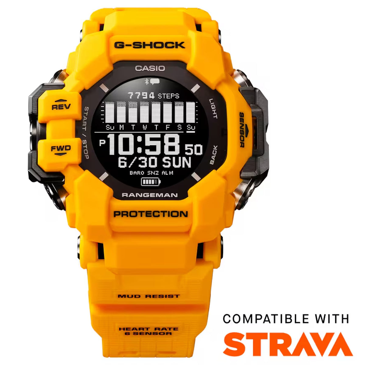 Casio G-Shock GPR-H1000-9 Herrenuhr Gelb