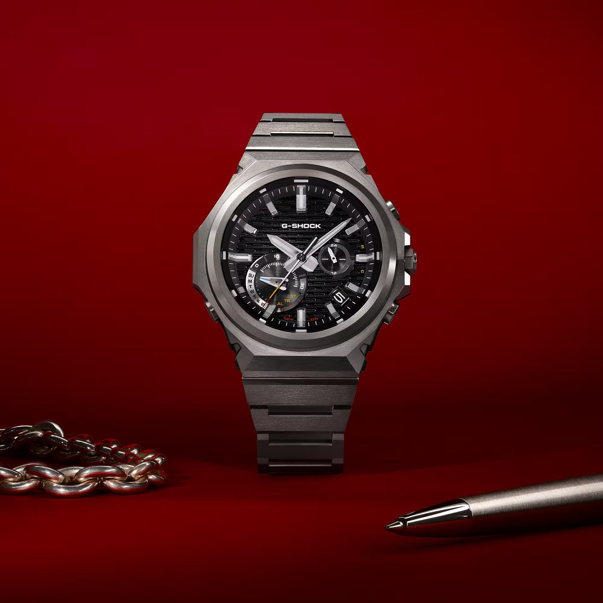 Casio G-Shock GST-B1000D-1A Herrenuhr Silber Schwarz