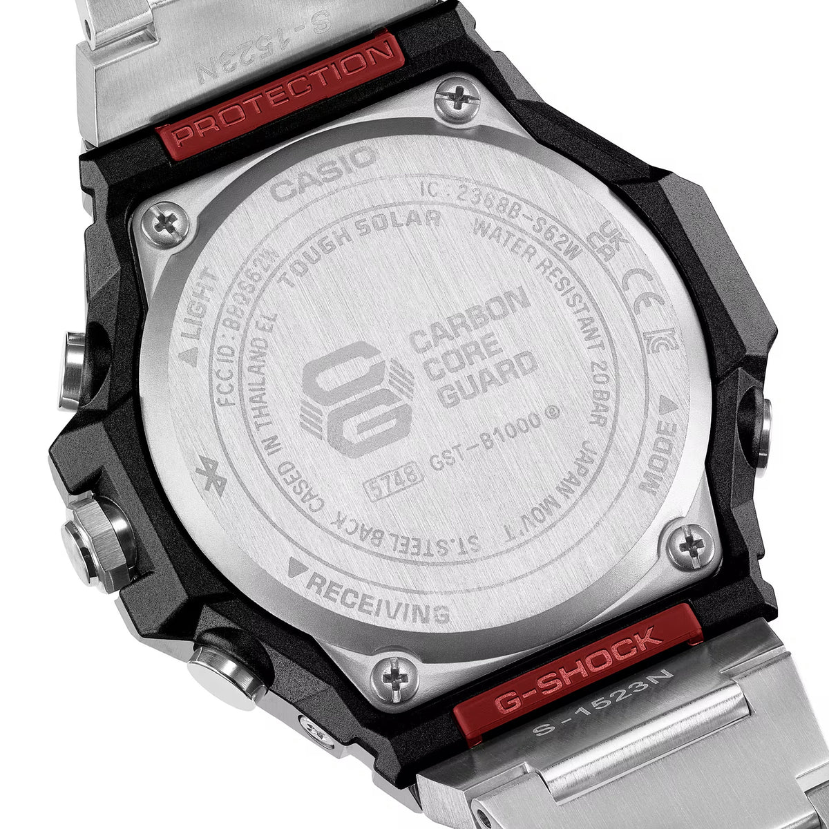 Casio G-Shock GST-B1000D-1A Herrenuhr Silber Schwarz