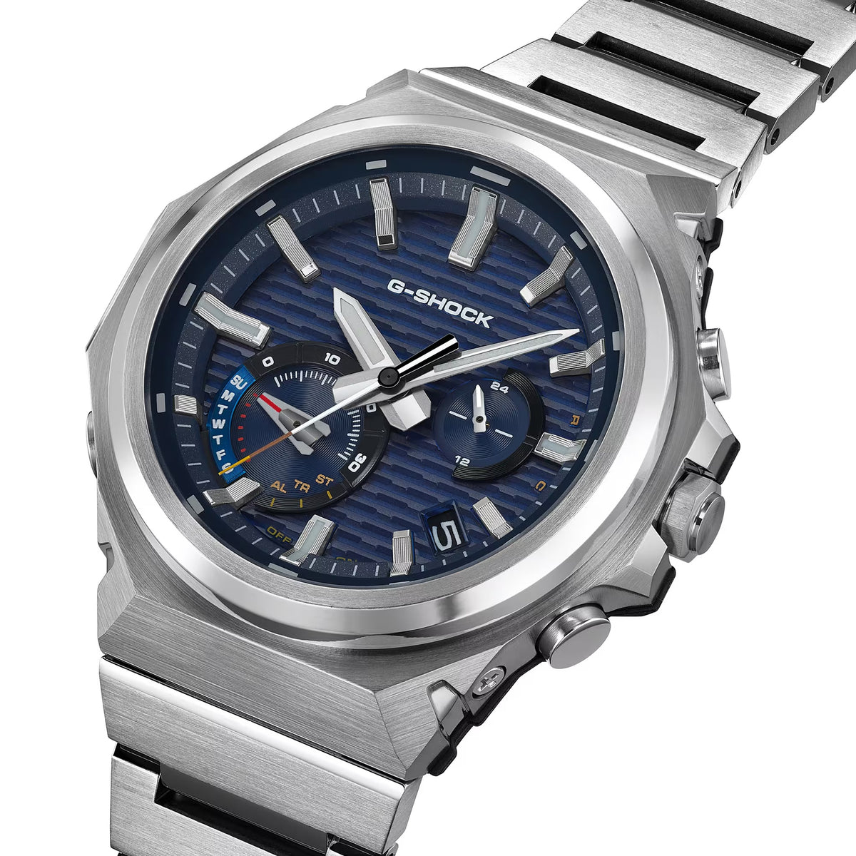 Casio G-Shock Uhr GST-B1000D-2A Herren Silber Blau