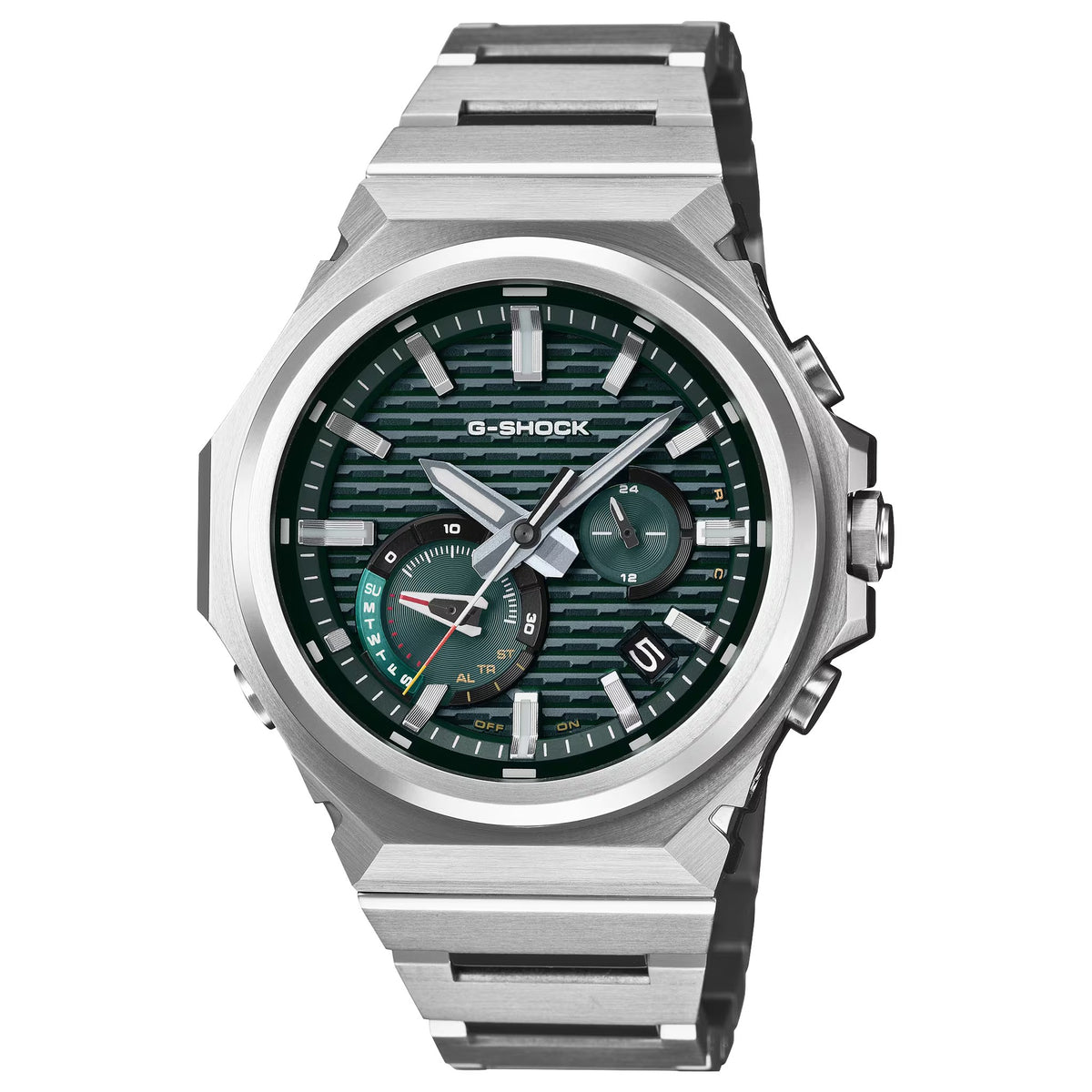 Casio G-Shock GST-B1000D-3A Herrenuhr Silber Grün