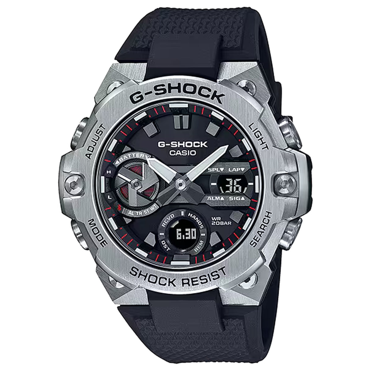 Casio G-Shock GST-B400-1A Herrenuhr Silber Schwarz