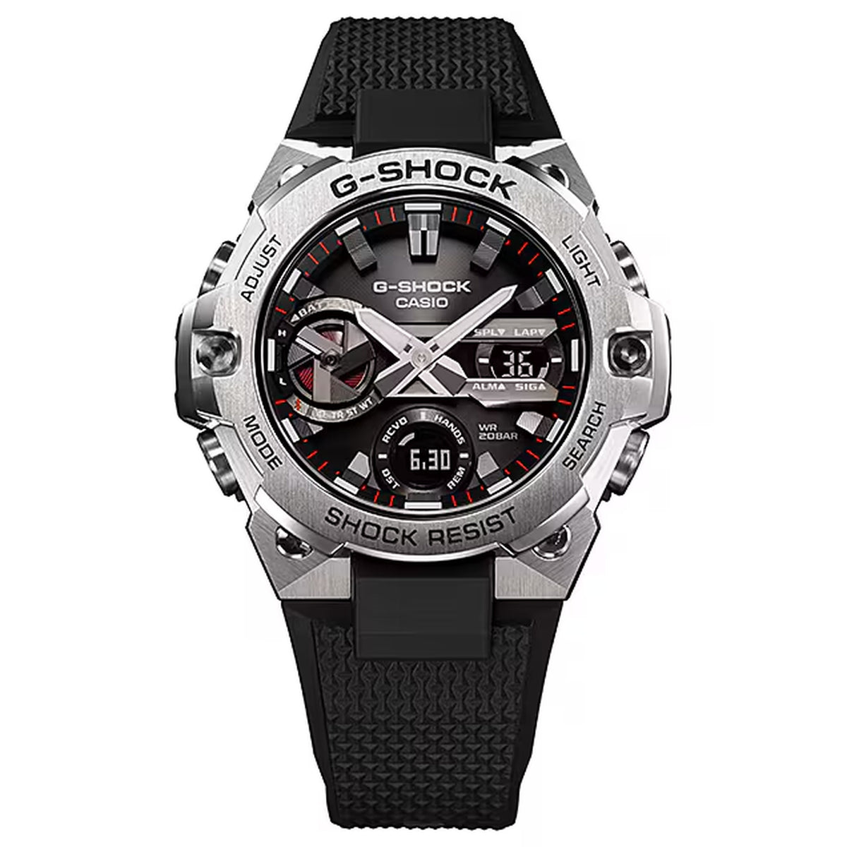Casio G-Shock GST-B400-1A Herrenuhr Silber Schwarz