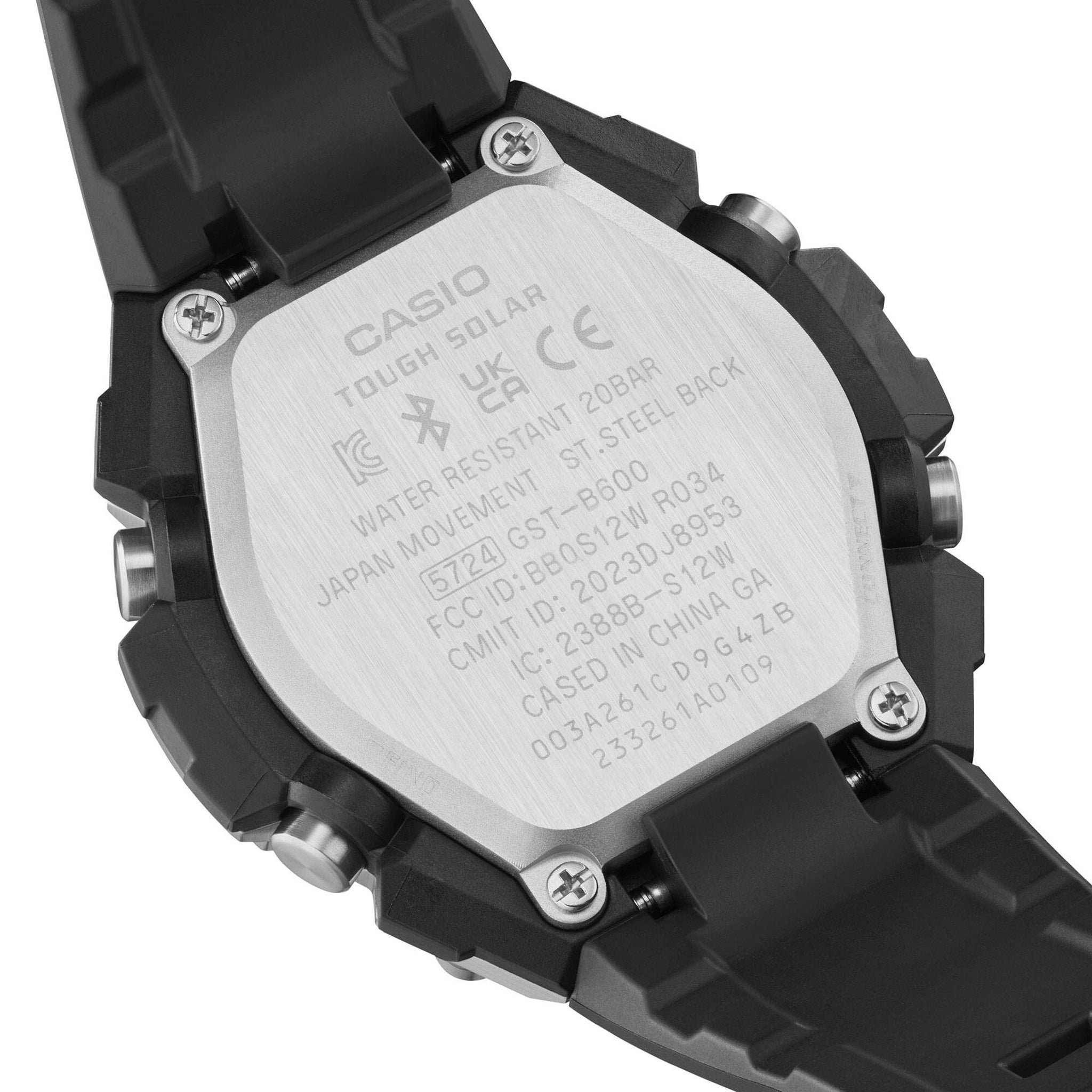 Montre Casio G-Shock GST-B600-1A Homme Argenté Noir