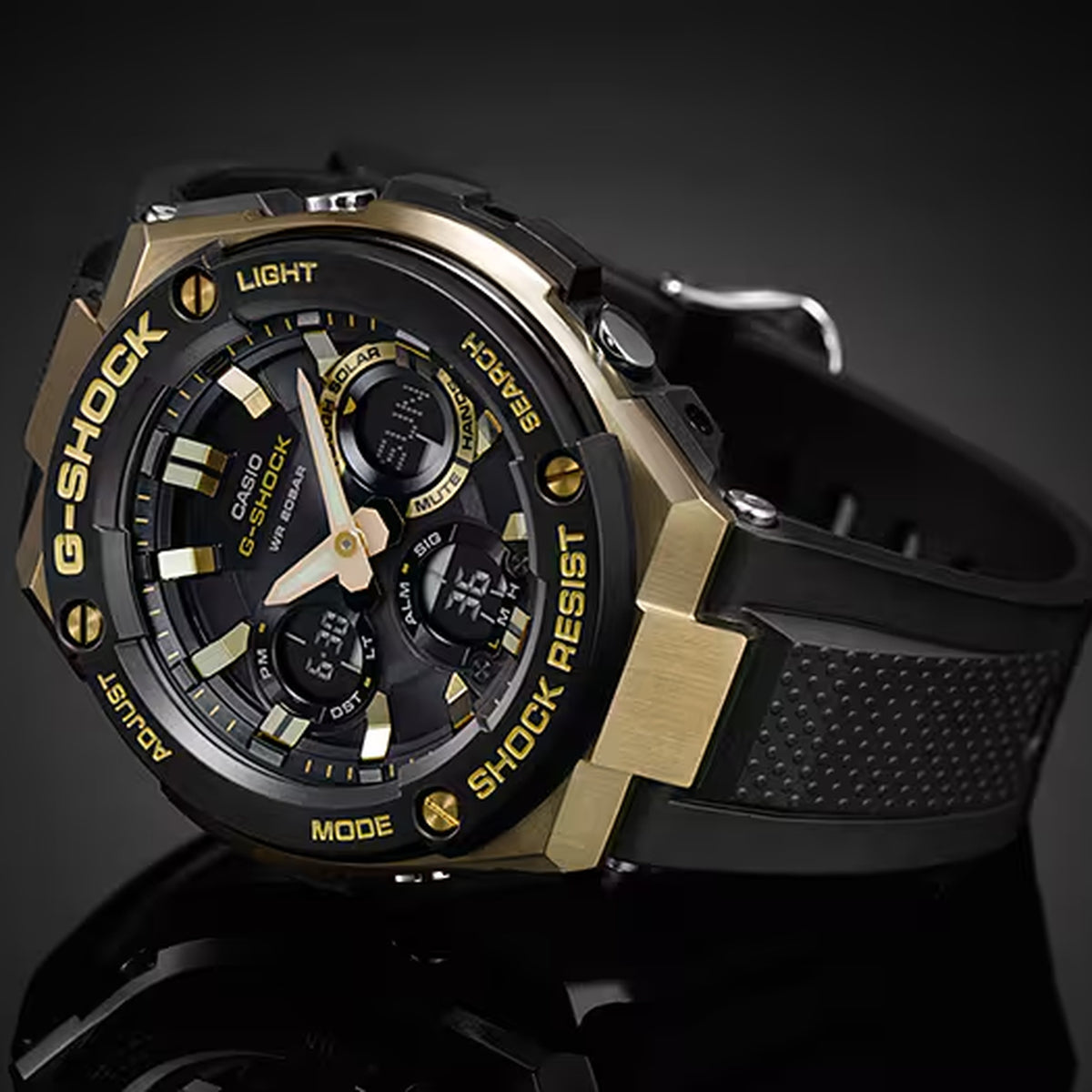 Casio G-Shock GST-S100G-1A Herrenuhr Gold Schwarz