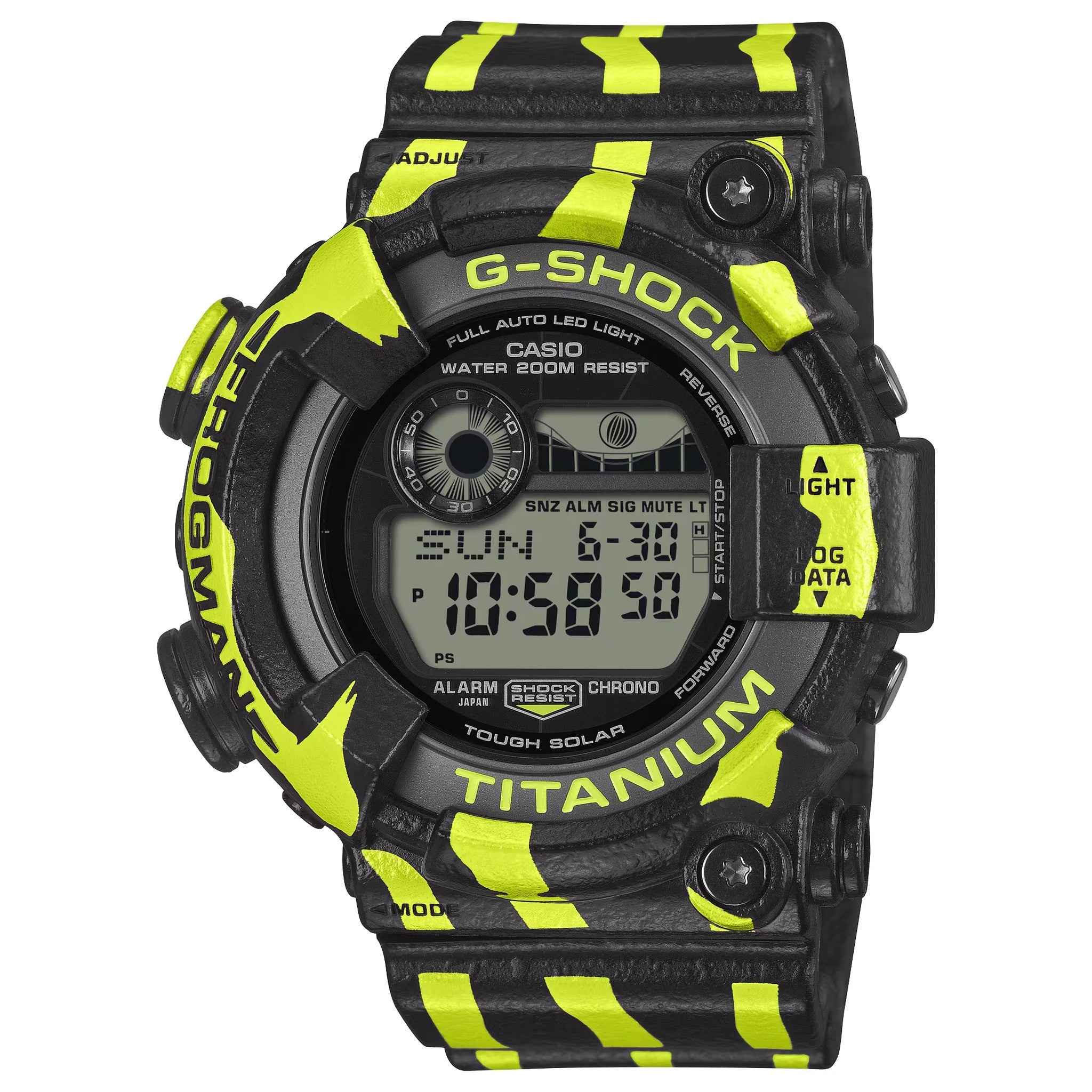 Casio G-Shock GW-8200TPF-1 Herrenuhr Schwarz Gelb Frogman