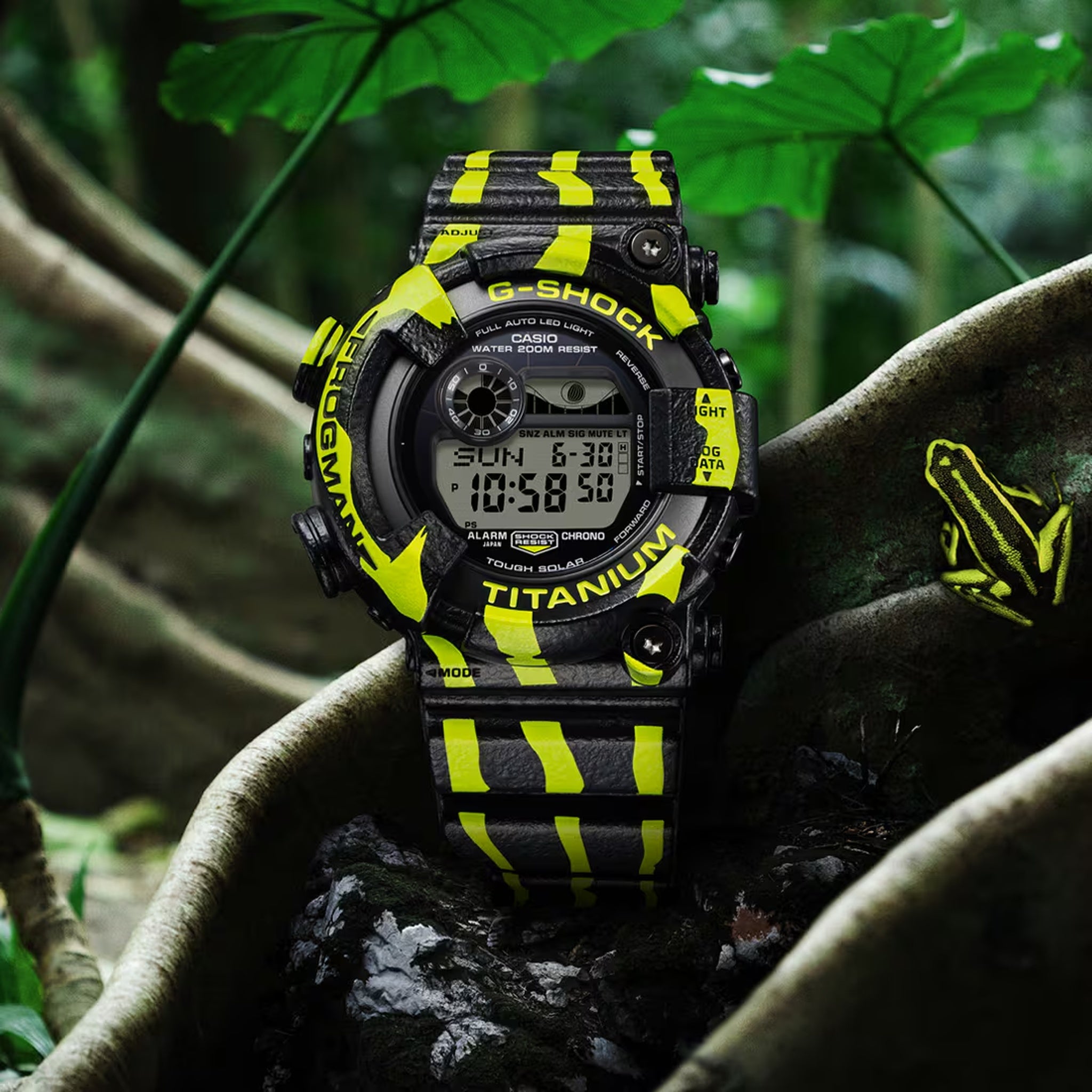 Casio G-Shock GW-8200TPF-1 Herrenuhr Schwarz Gelb Frogman
