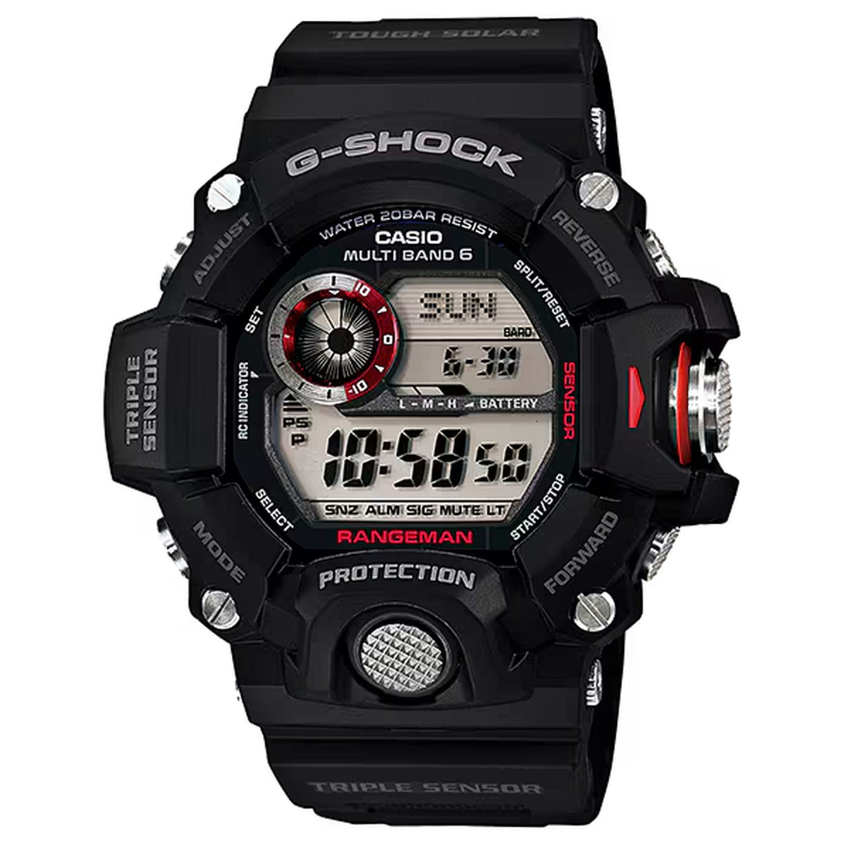 Casio G-Shock GW-9400-1 Men's Watch Black Red