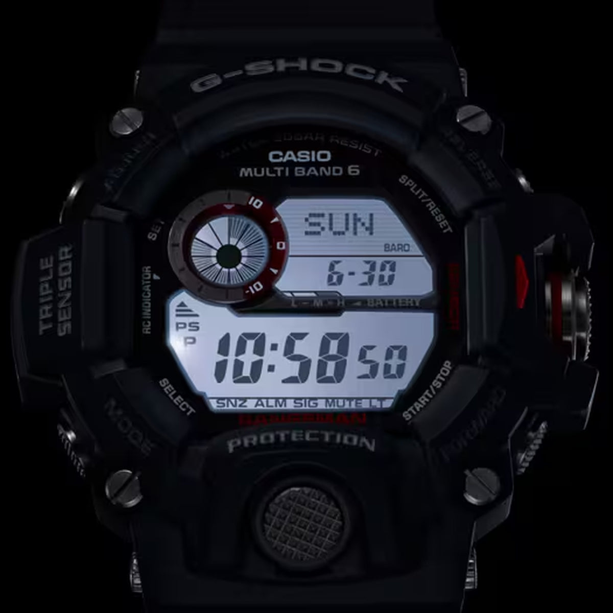 Casio G-Shock GW-9400-1 Men's Watch Black Red