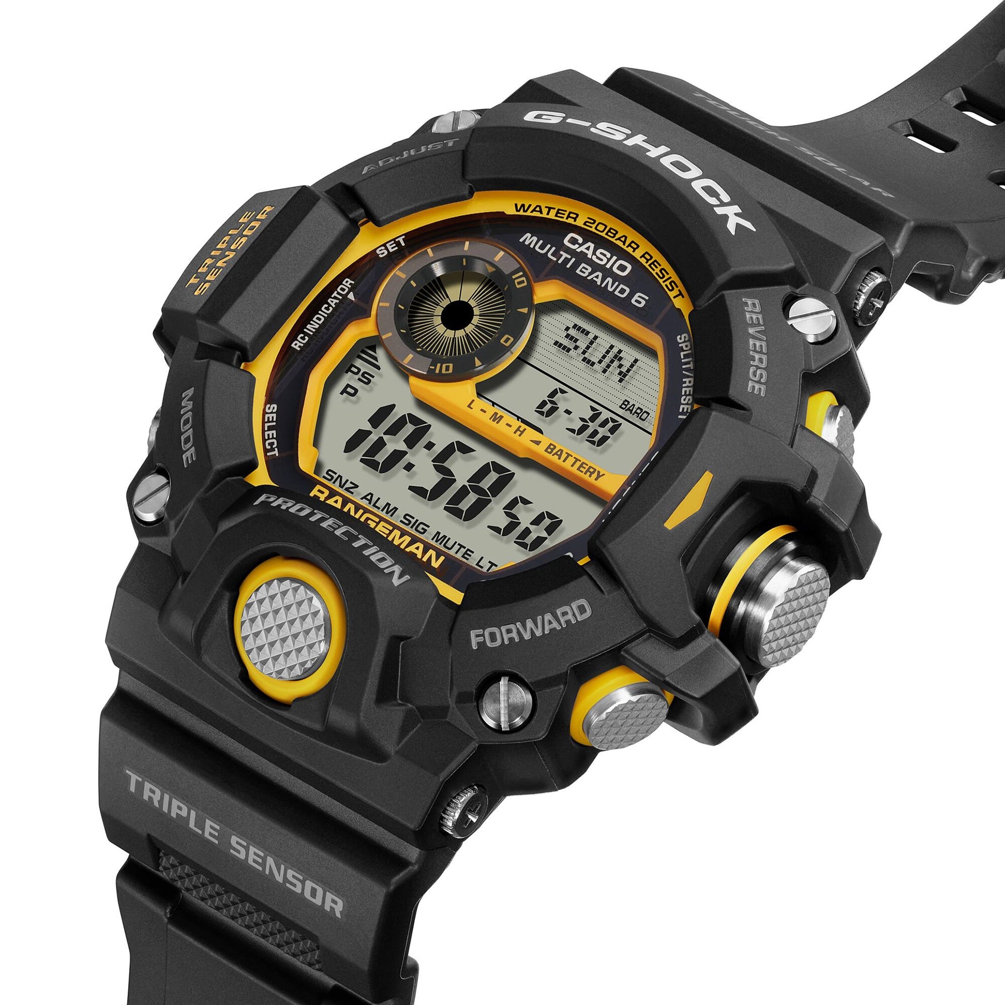 Casio G-Shock GW-9400Y-1 Herrenuhr Schwarz Gelb