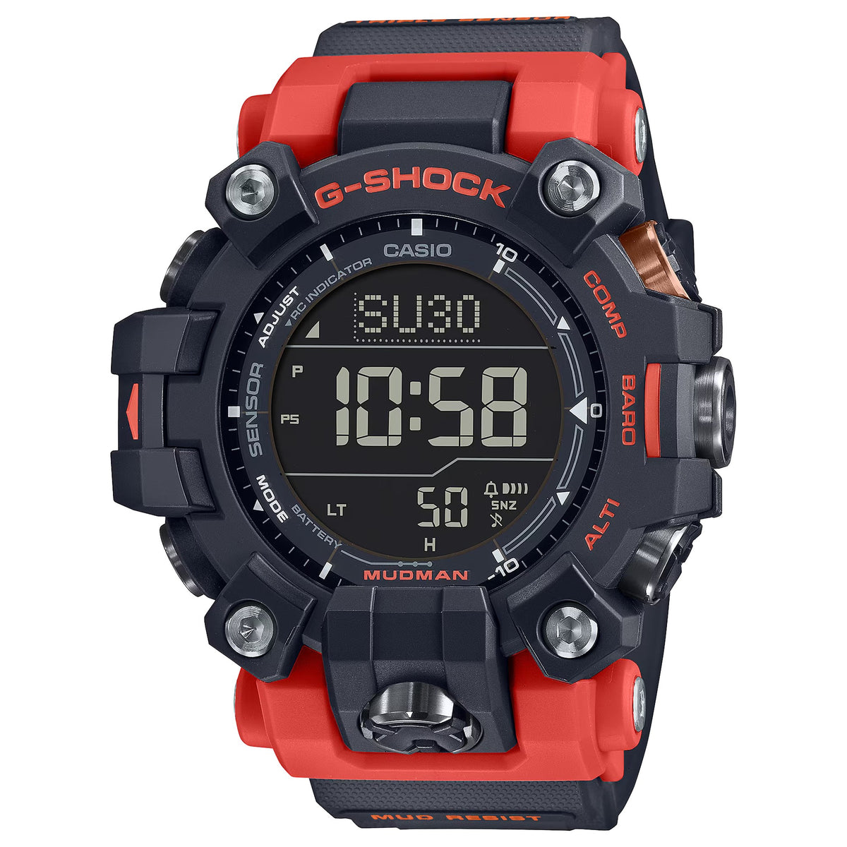 Casio G-Shock GW-9500-1A4 Herrenuhr Rot Schwarz