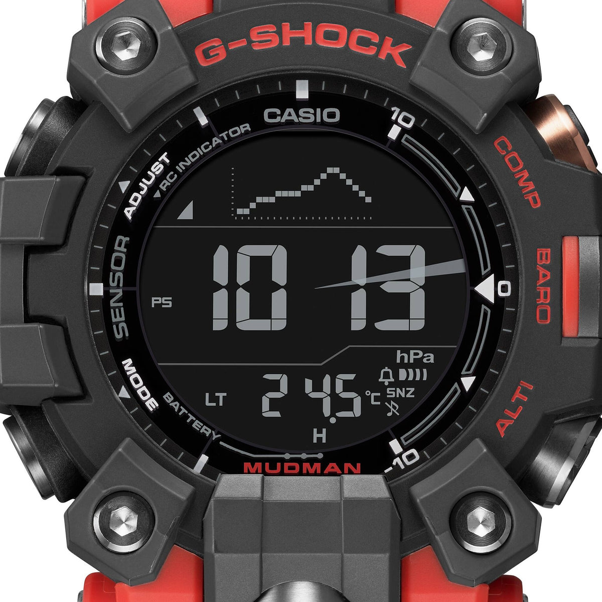 Casio G-Shock GW-9500-1A4 Herrenuhr Rot Schwarz