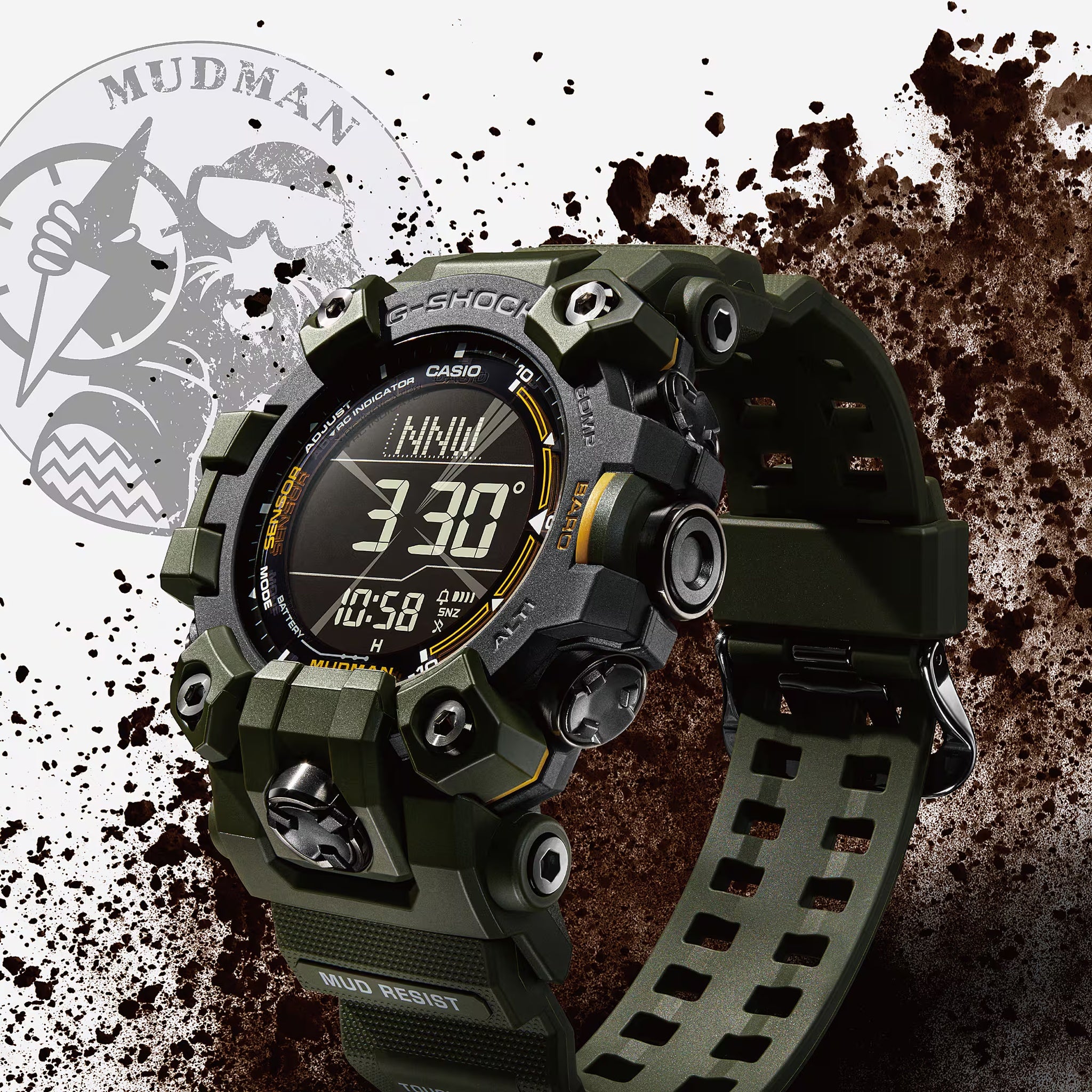 Casio G-Shock GW-9500-3 Herren Mudman Armbanduhr