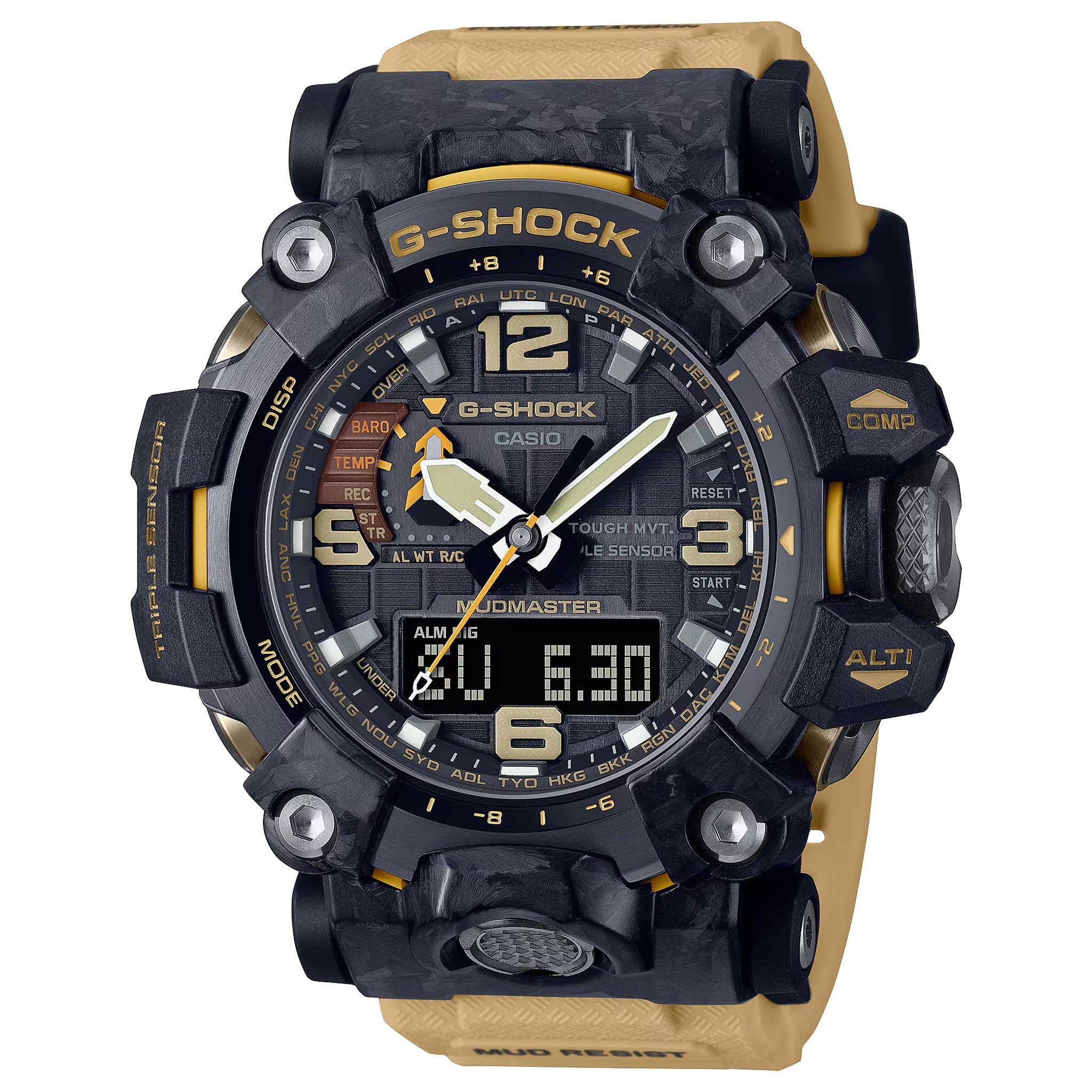 Casio G-Shock GWG-2000-1A5 Herrenuhr Schwarz Beige