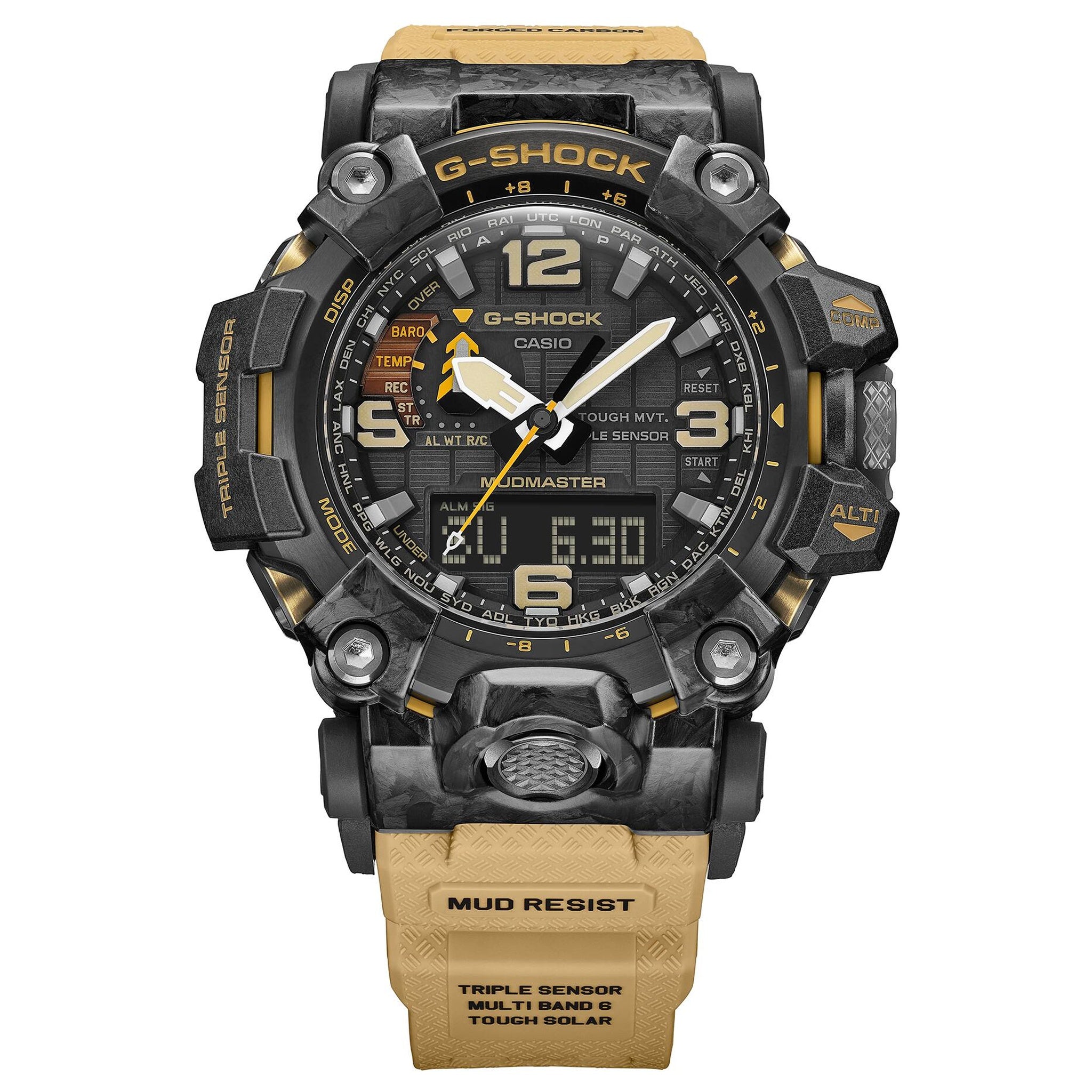 Casio G-Shock GWG-2000-1A5 Herrenuhr Schwarz Beige