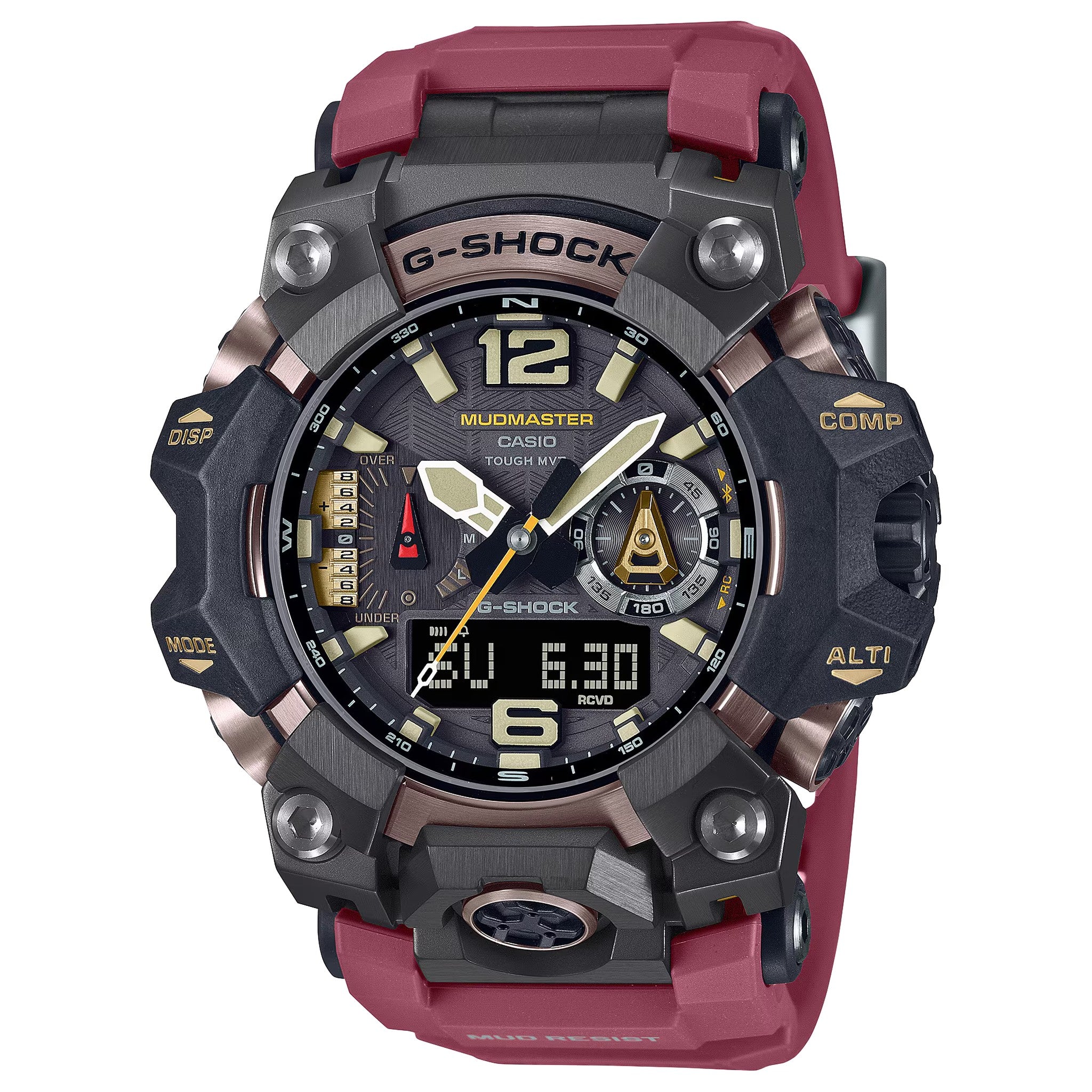 Casio G-Shock GWG-B1000-1A4 Herrenuhr Schwarz Rot