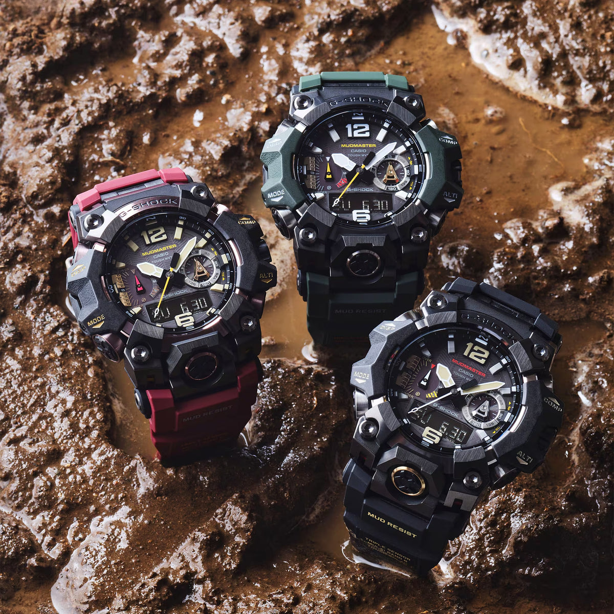 Casio G-Shock GWG-B1000-3A Herrenuhr Schwarz Grün