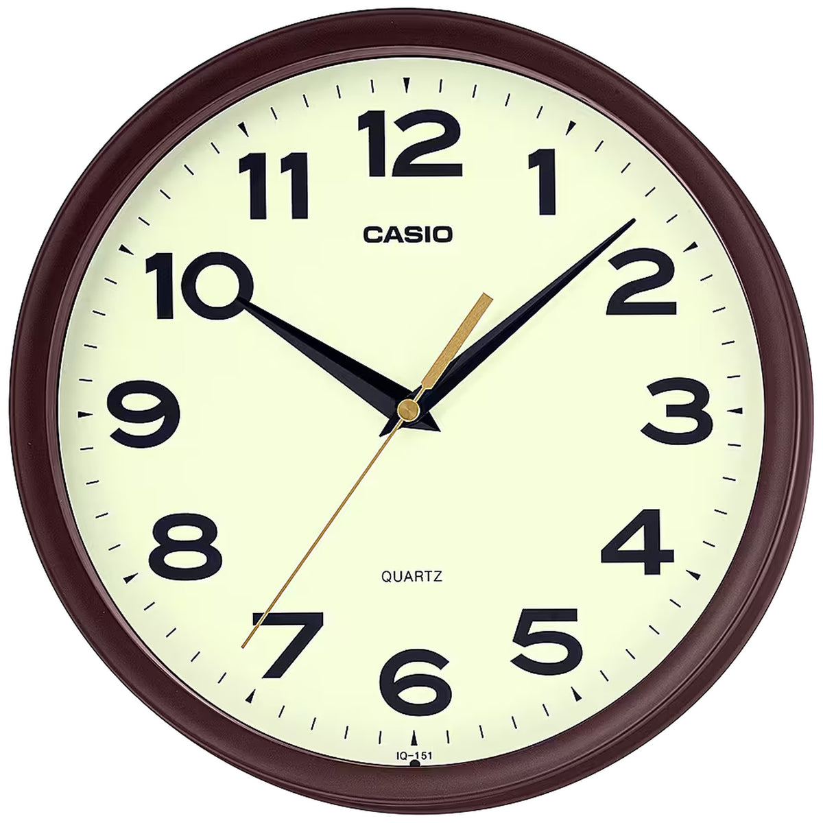 Reloj de pared Casio IQ-151-5 redondo beige