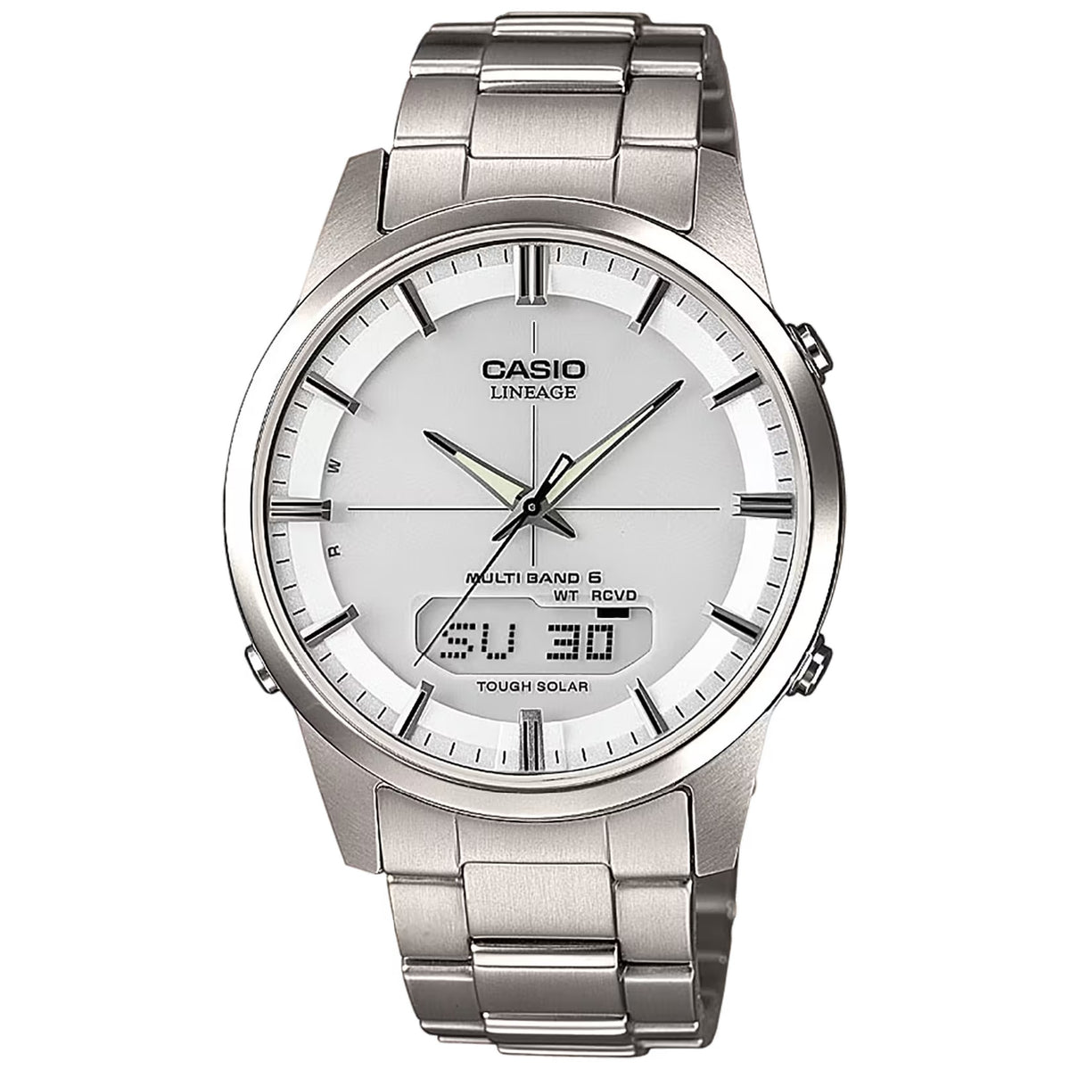Montre Casio Lineage LCW-M170TD-7A Solaire Radio-piloté Titane Blanc