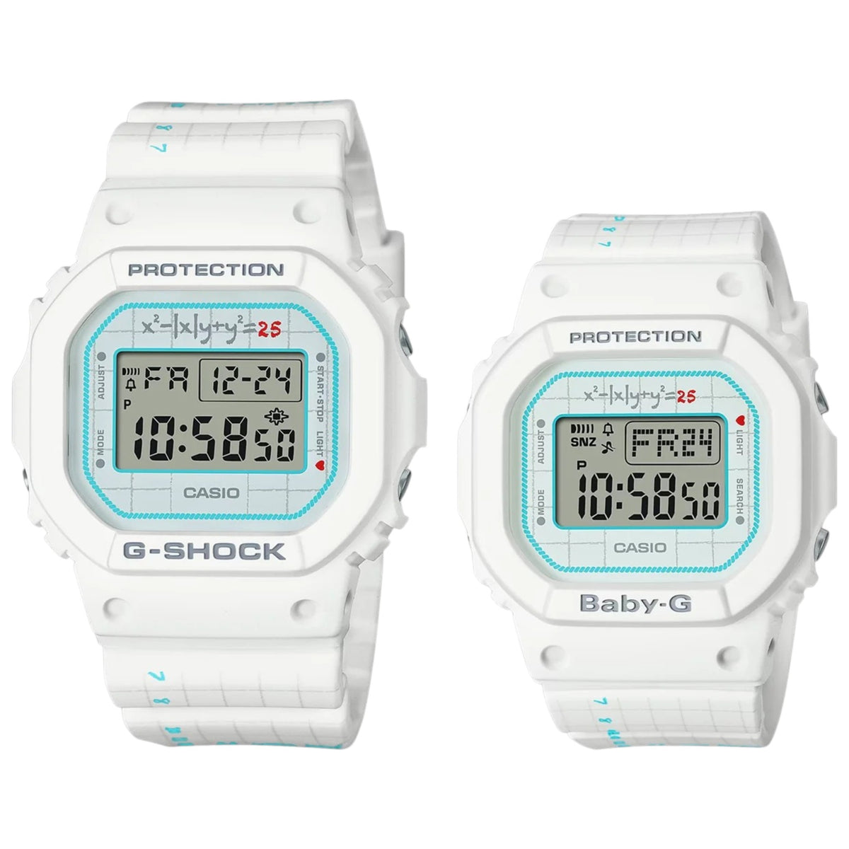 Montres Casio G-Shock / Baby-G LOV-21B-7 Unisexe Blanc Bleu