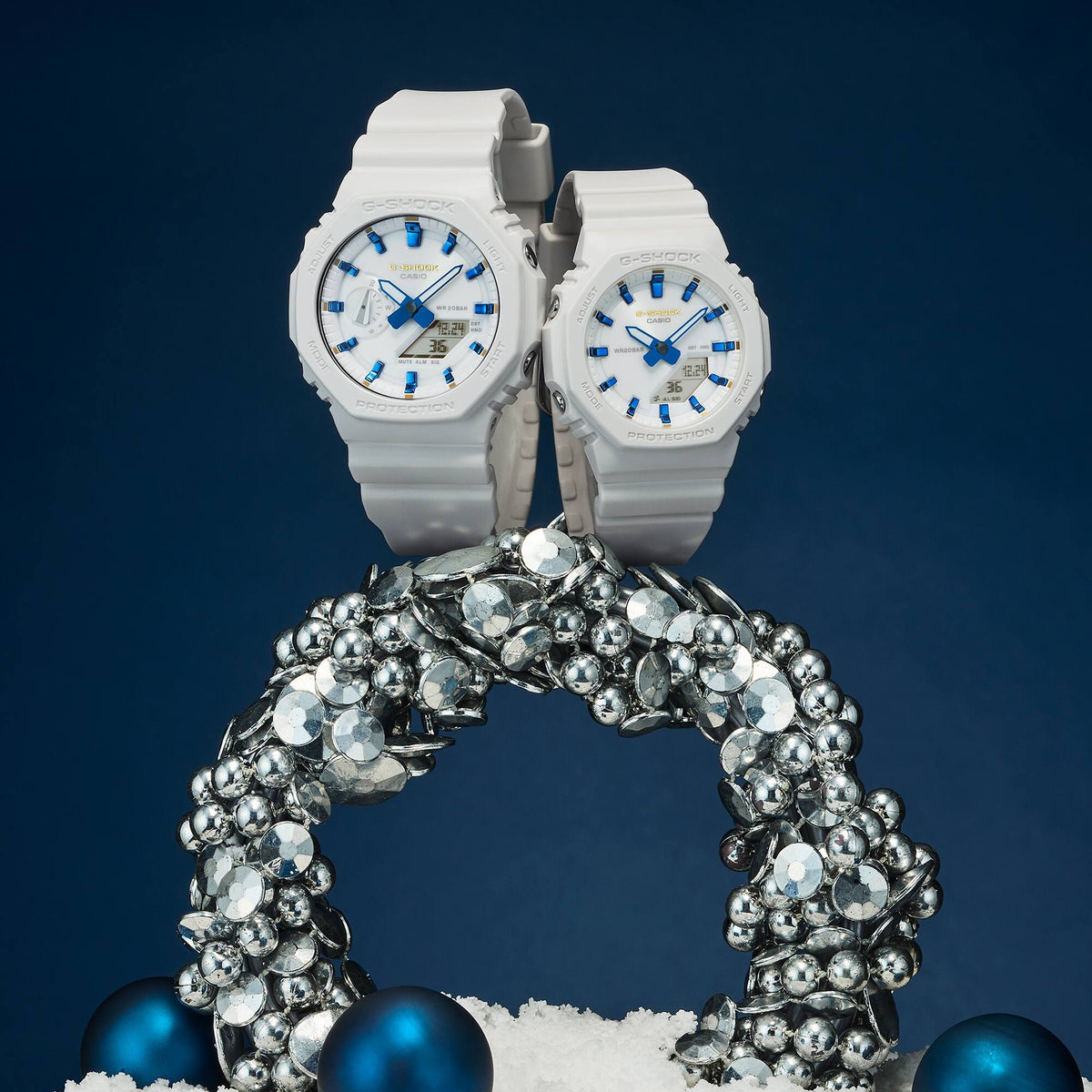 Casio G-Shock / Baby-G LOV-25A-7A Unisex White Blue Watches