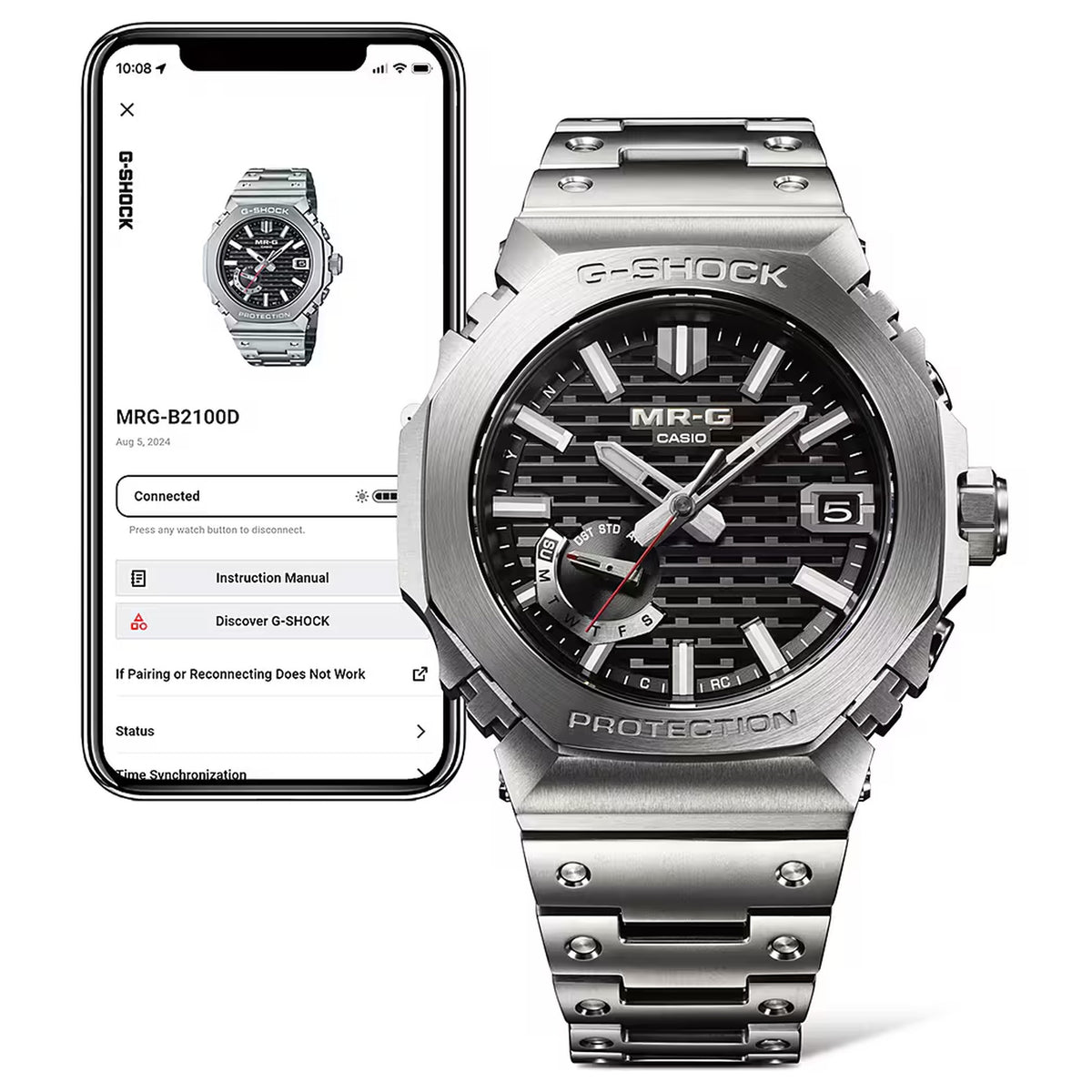 Casio G-Shock MRG-B2100D-1A Uhr Solar Funkgesteuert Titan