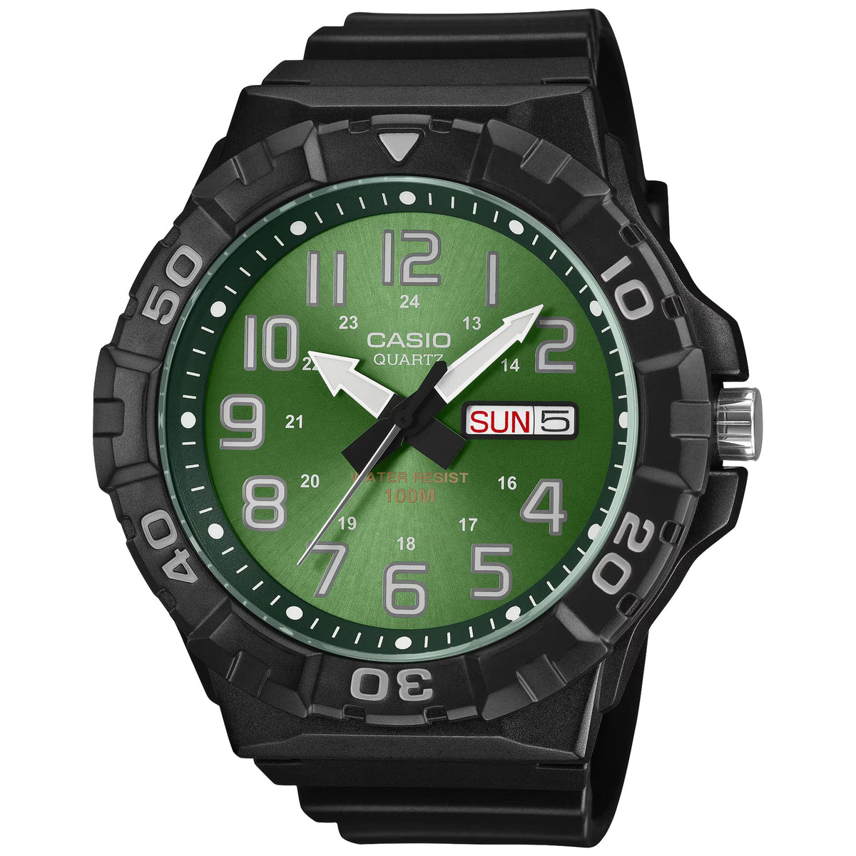Casio Uhr MRW-210H-3BV Herren Schwarz Grün