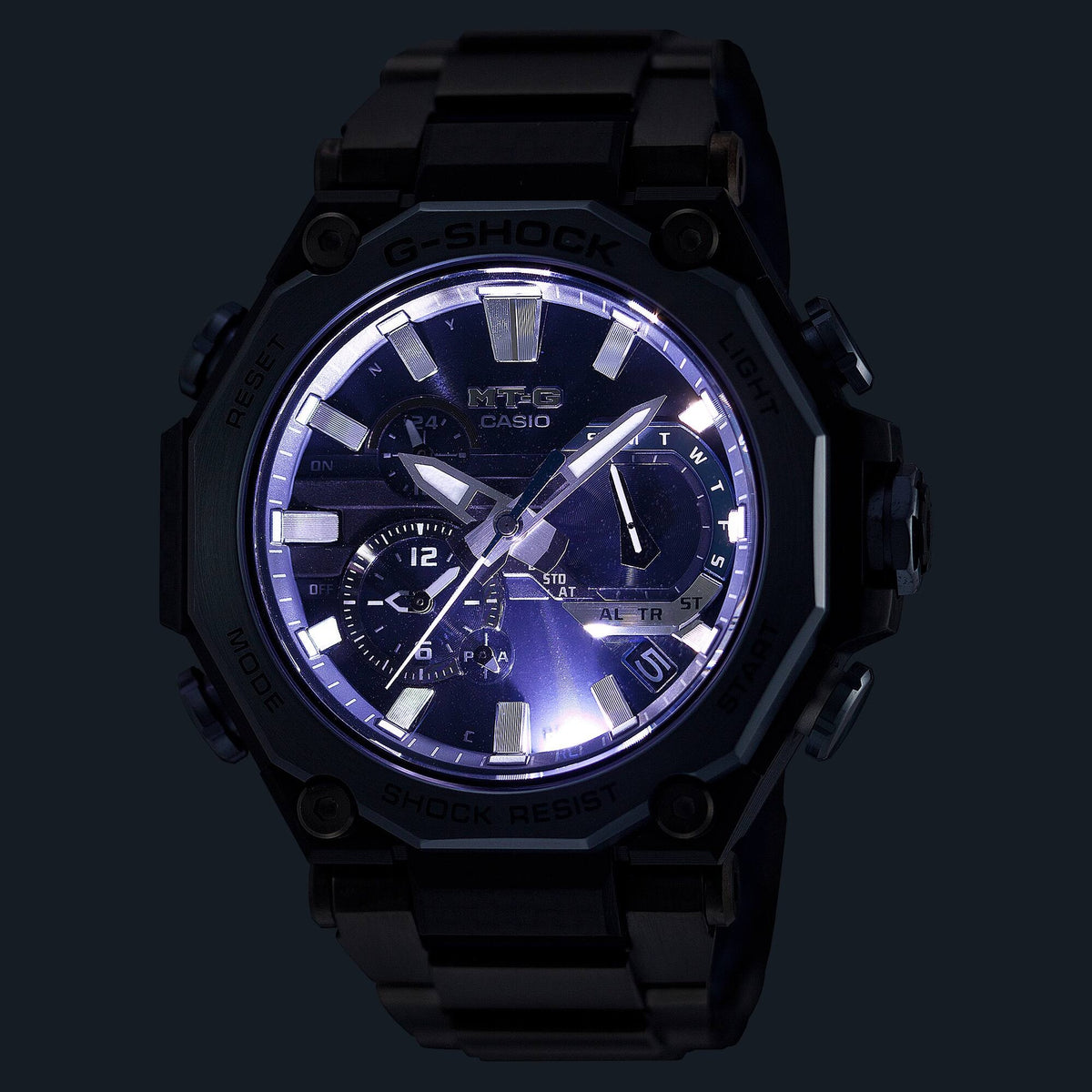 Montre Casio G-Shock MTG-B2000YBD-2A Solaire Radio-piloté Noir Bleu