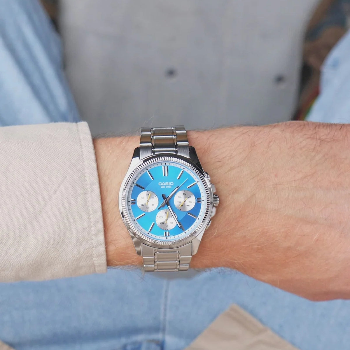 Montre Casio MTP-1375PD-2A2V Bleu Homme