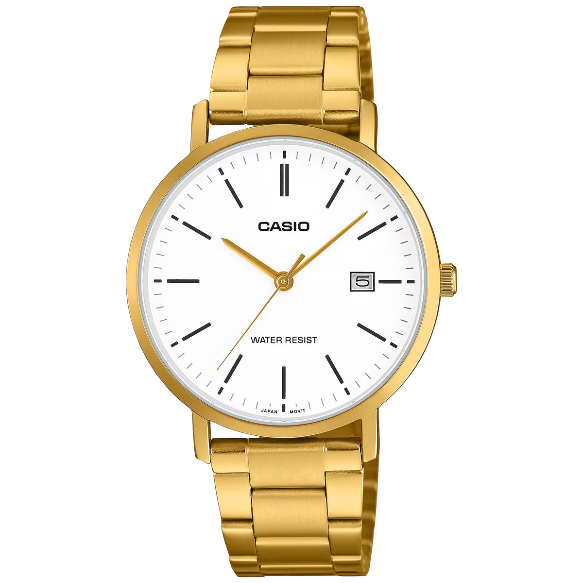 Casio MTP-VT05G-7E Gold White Men's Watch