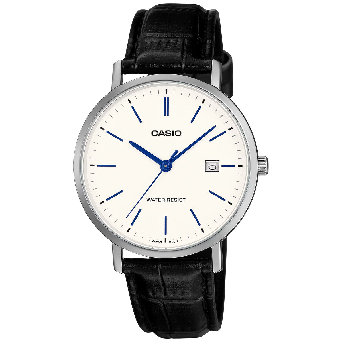 Casio MTP-VT05L-7E Men's White Leather Watch