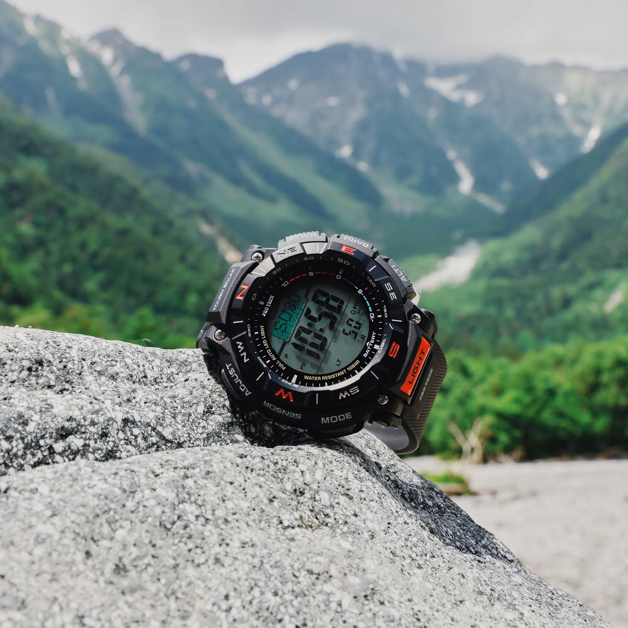 Casio Pro Trek PRG-340-1 Men's Black Red Watch