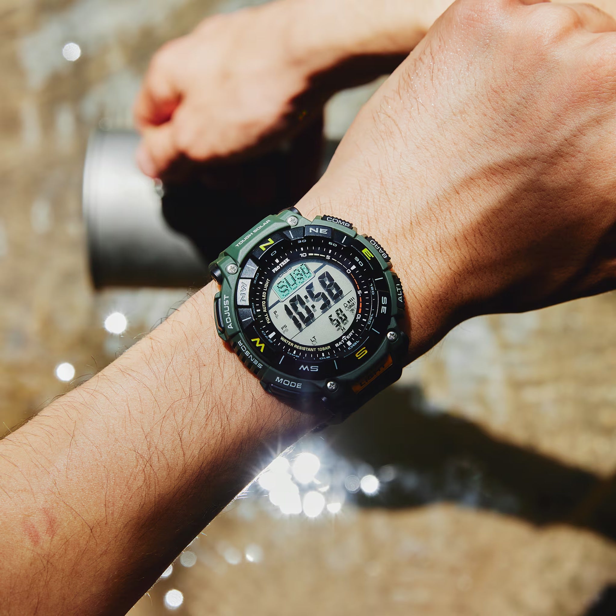 Men's Casio Pro Trek PRG-340-3 Green Watch