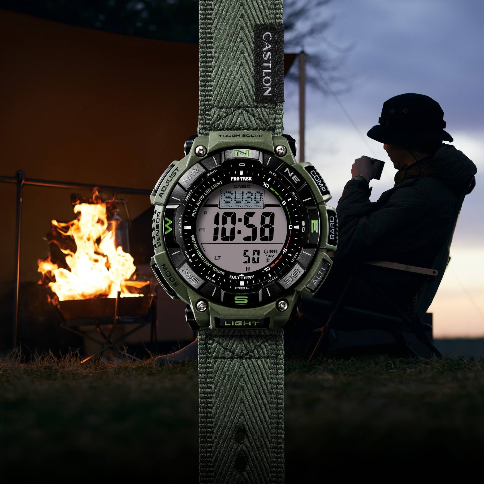 Casio Pro Trek PRG-340B-3 Men's Watch Green Black