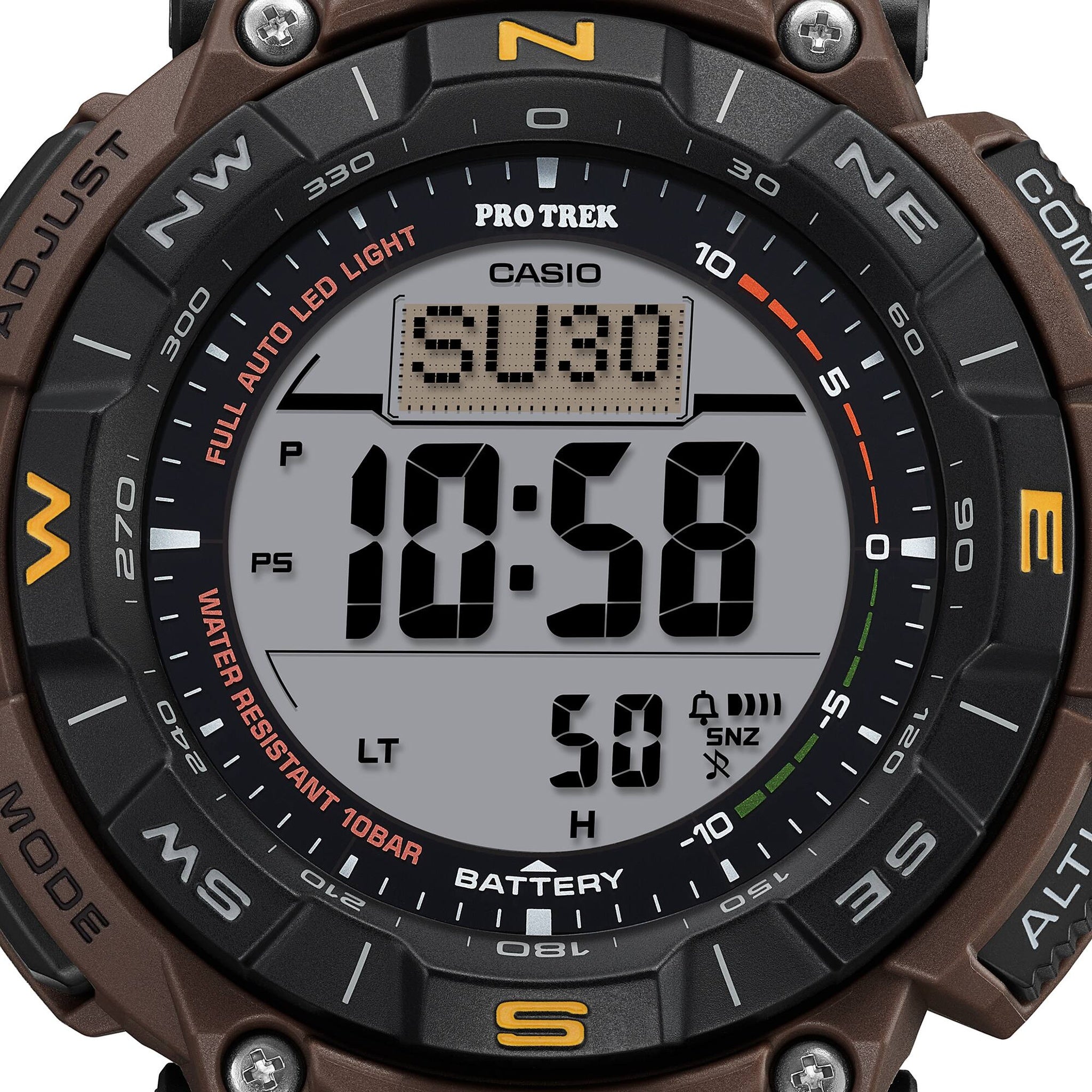 Casio Pro Trek PRG-340L-5 Men's Brown Leather Watch
