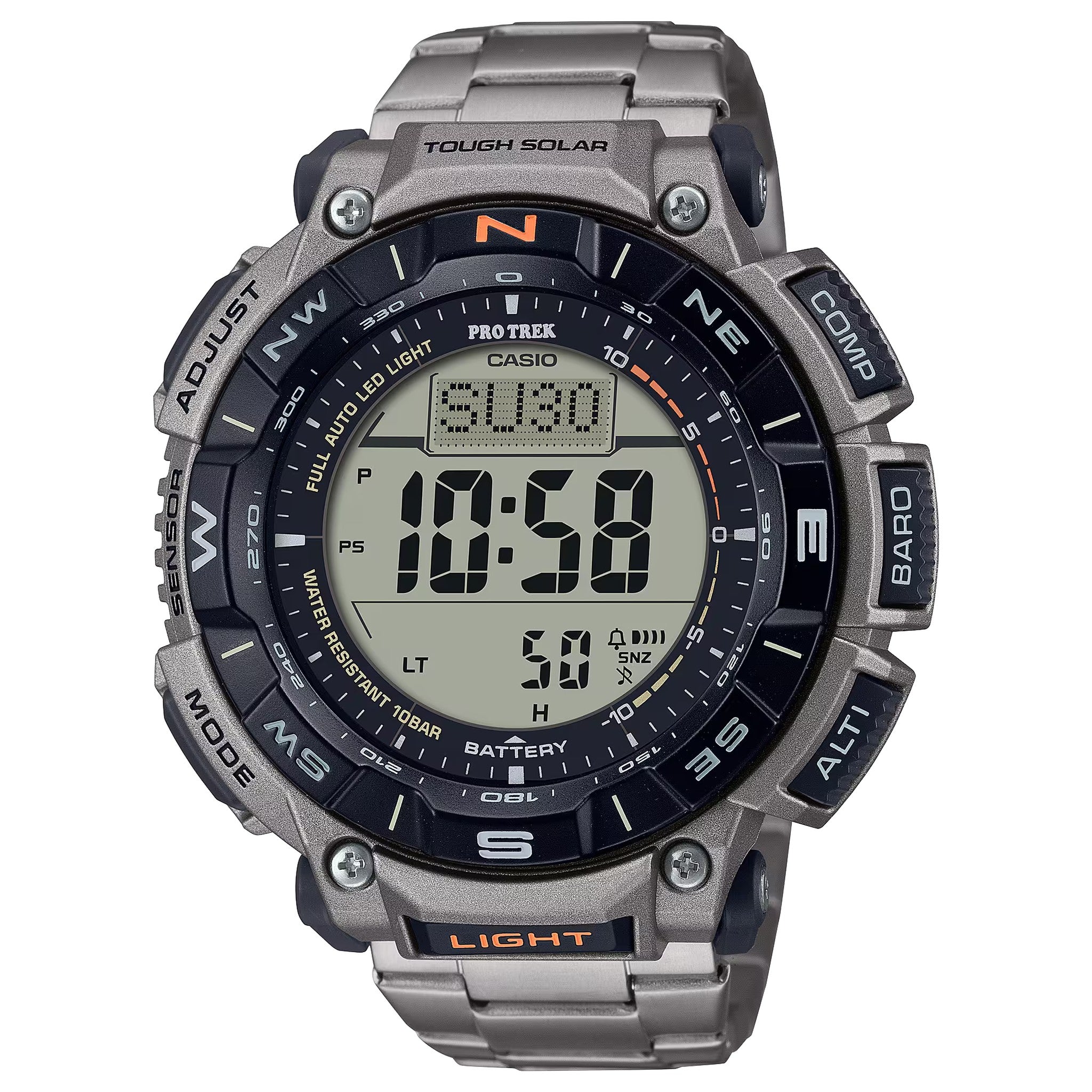 Casio Pro Trek PRG-340T-7 Men's Watch Silver Black