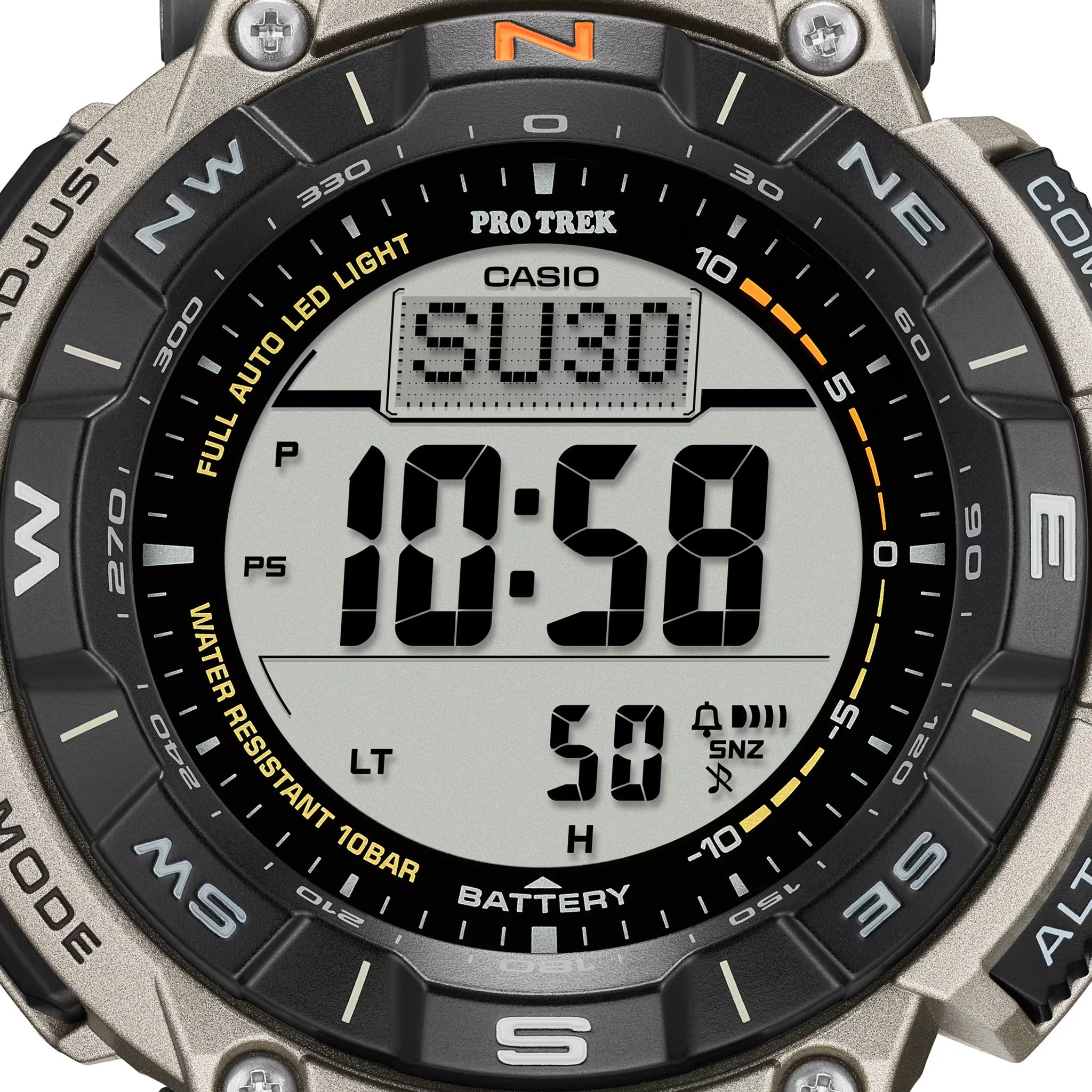 Casio Pro Trek PRG-340T-7 Men's Watch Silver Black