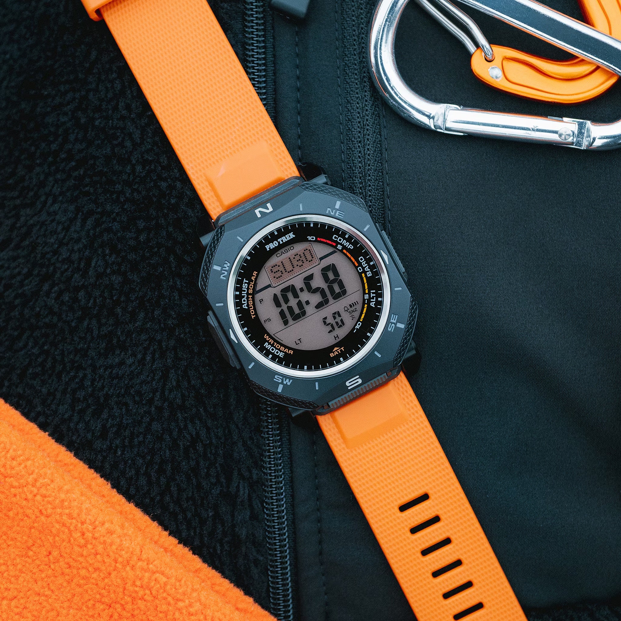 Casio Pro Trek PRG-69-4 Men's Watch Black Orange