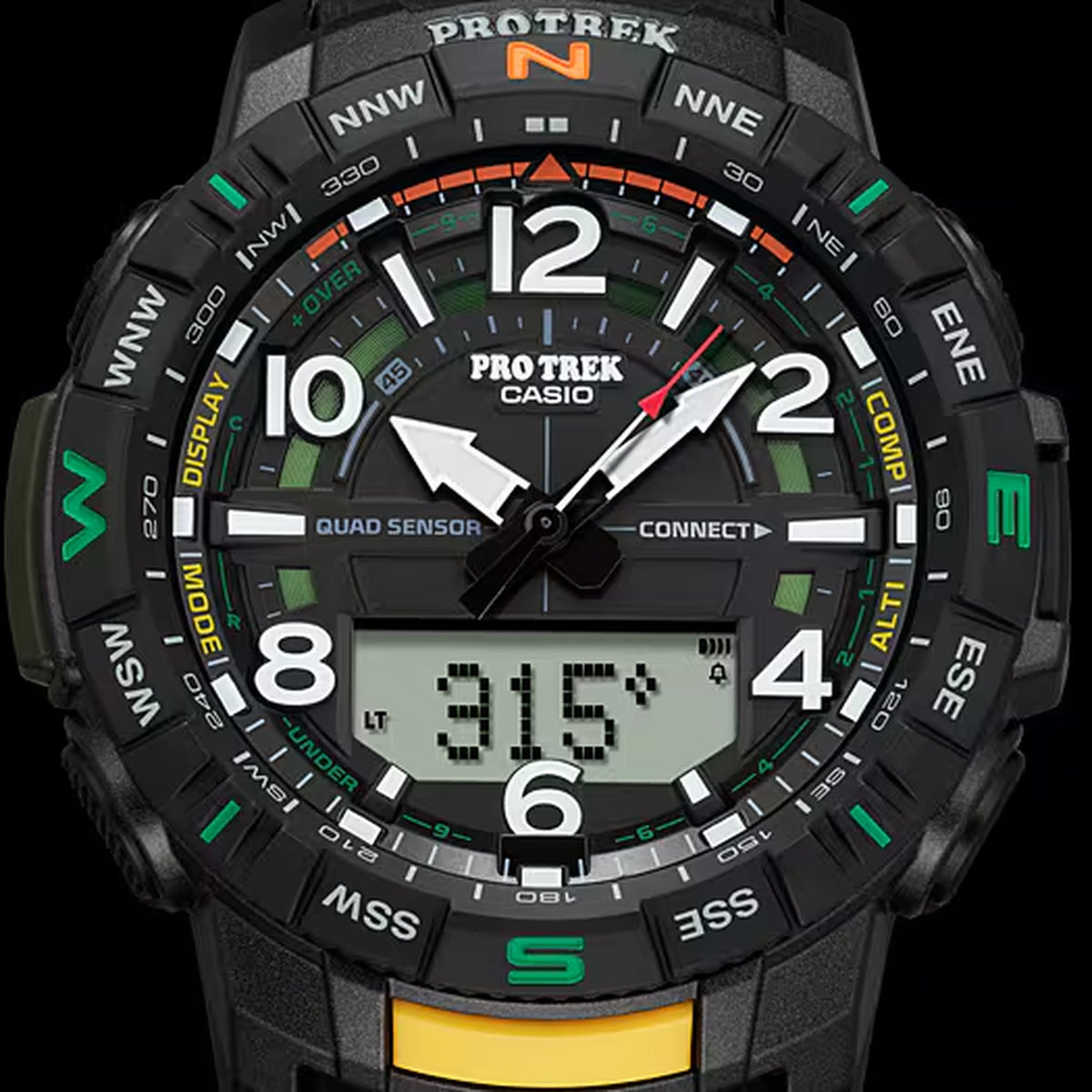 Casio Pro Trek PRT-B50-1 Bluetooth Digitaluhr für Herren, Schwarz