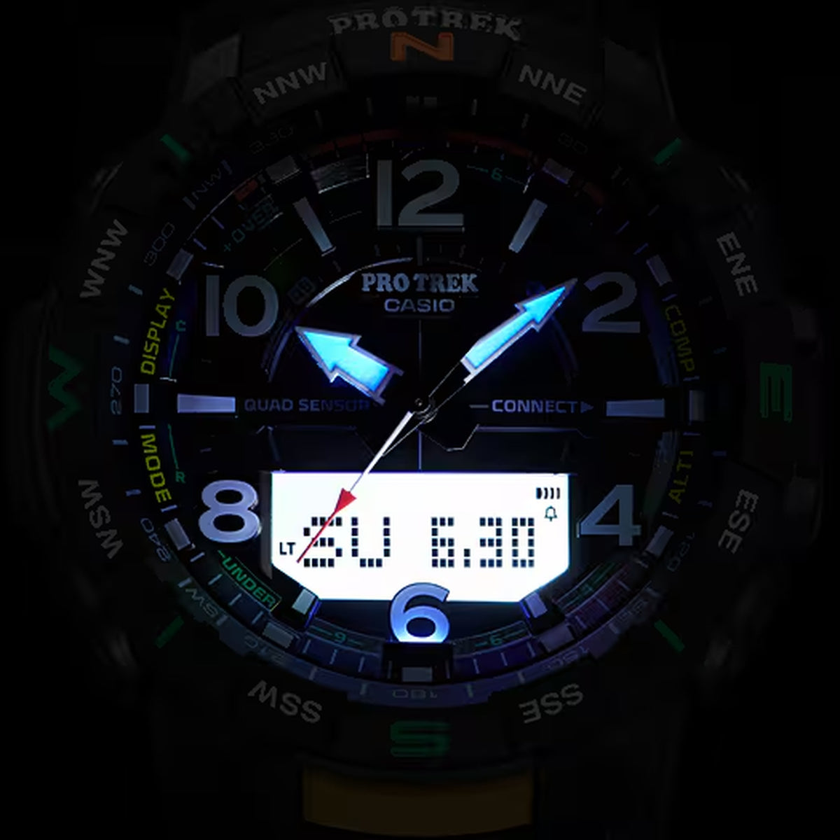 Casio Pro Trek PRT-B50-1 Bluetooth Digitaluhr für Herren, Schwarz