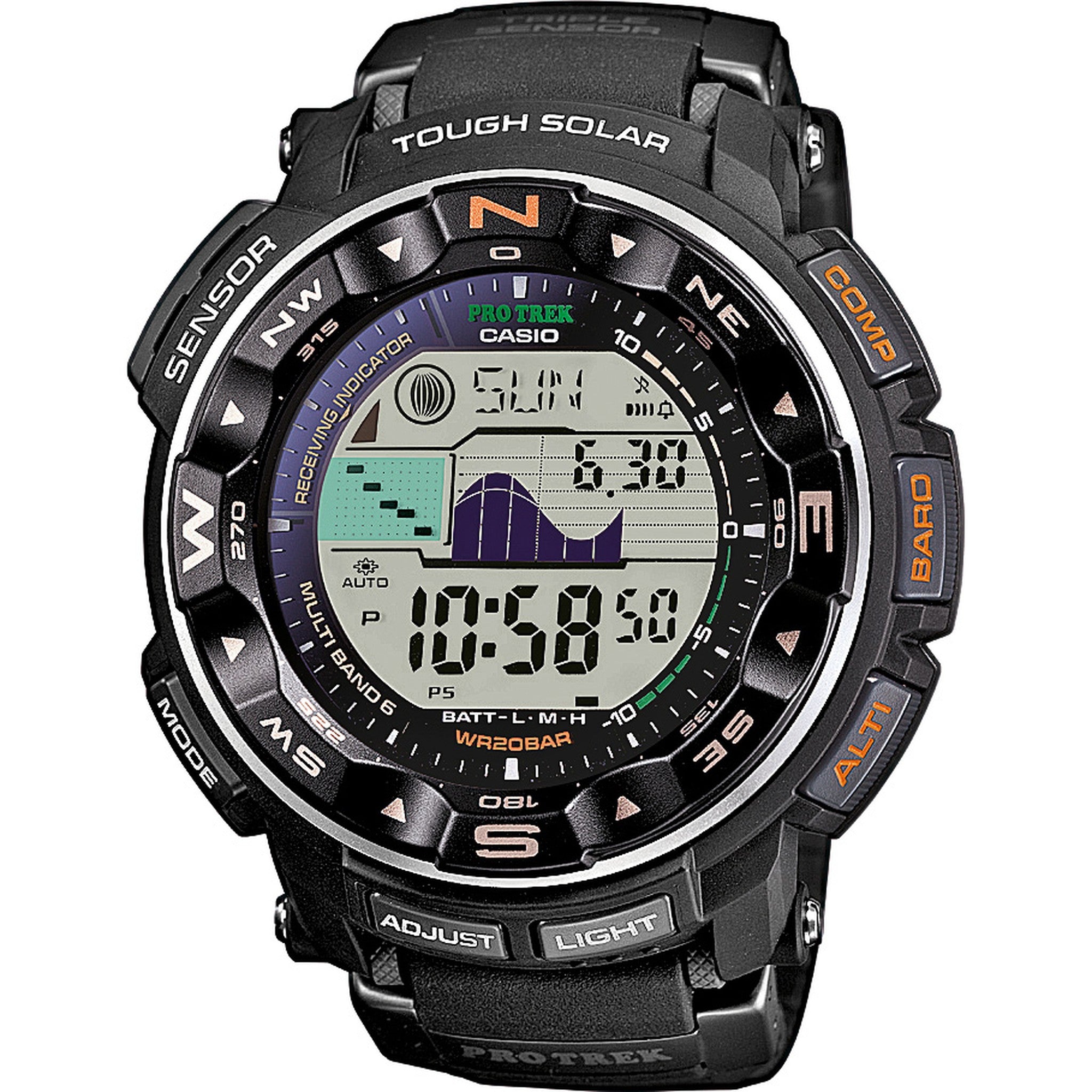 Casio Pro Trek PRW-2500-1 Men's Black Watch