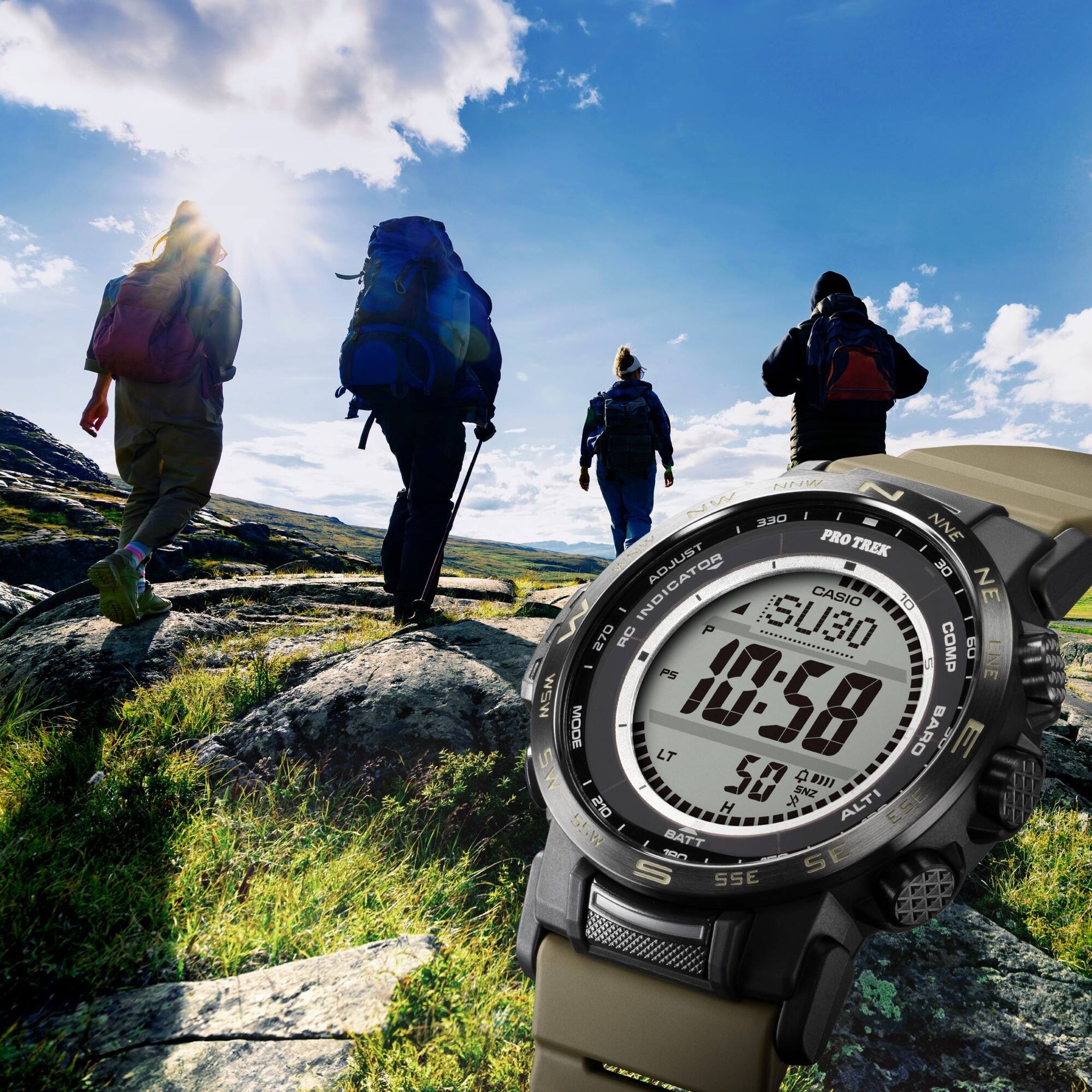 Casio Pro Trek PRW-35LD-5 Men's Watch Brown Black