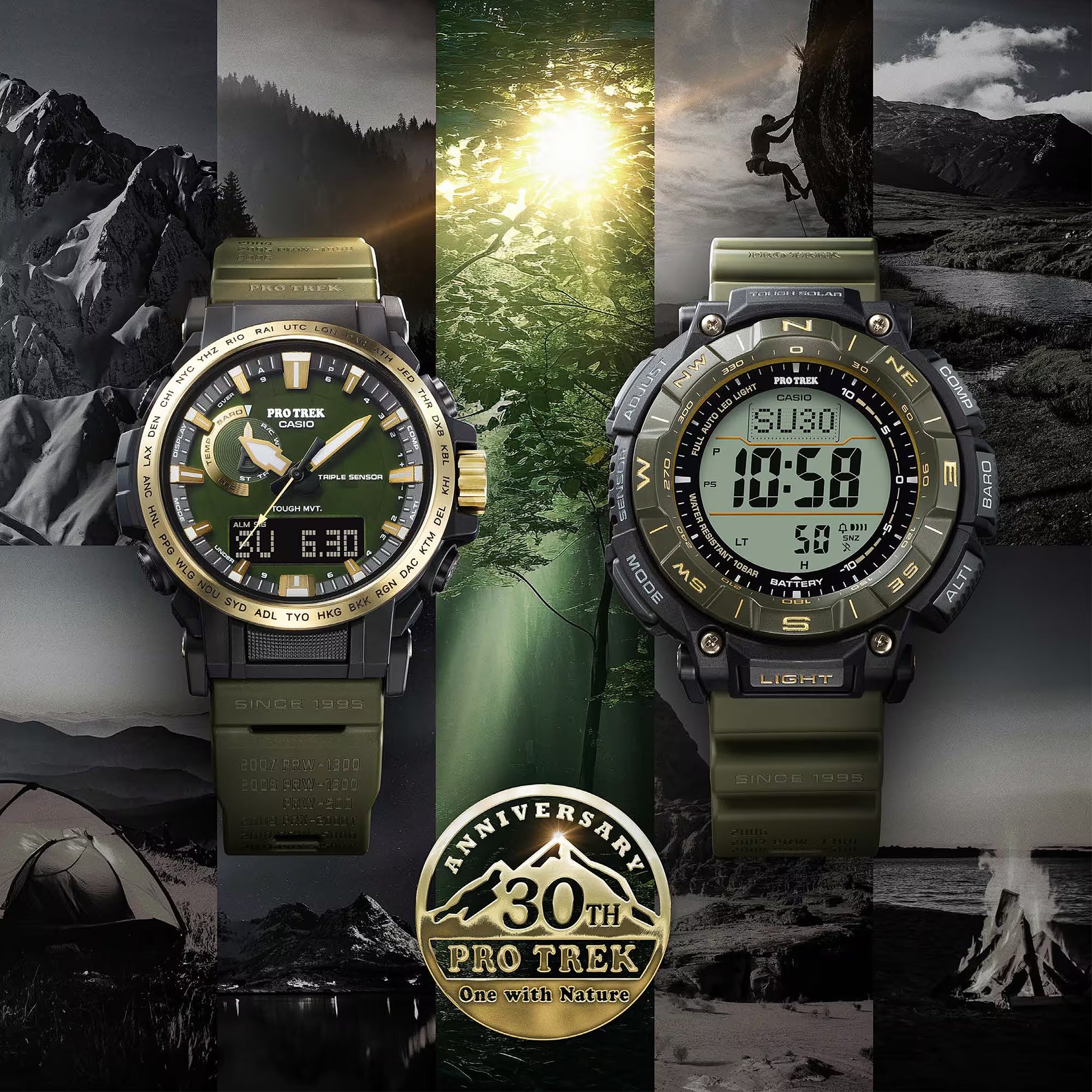 Casio Pro Trek PRW-61ANS-3 Men's Green Gold Watch