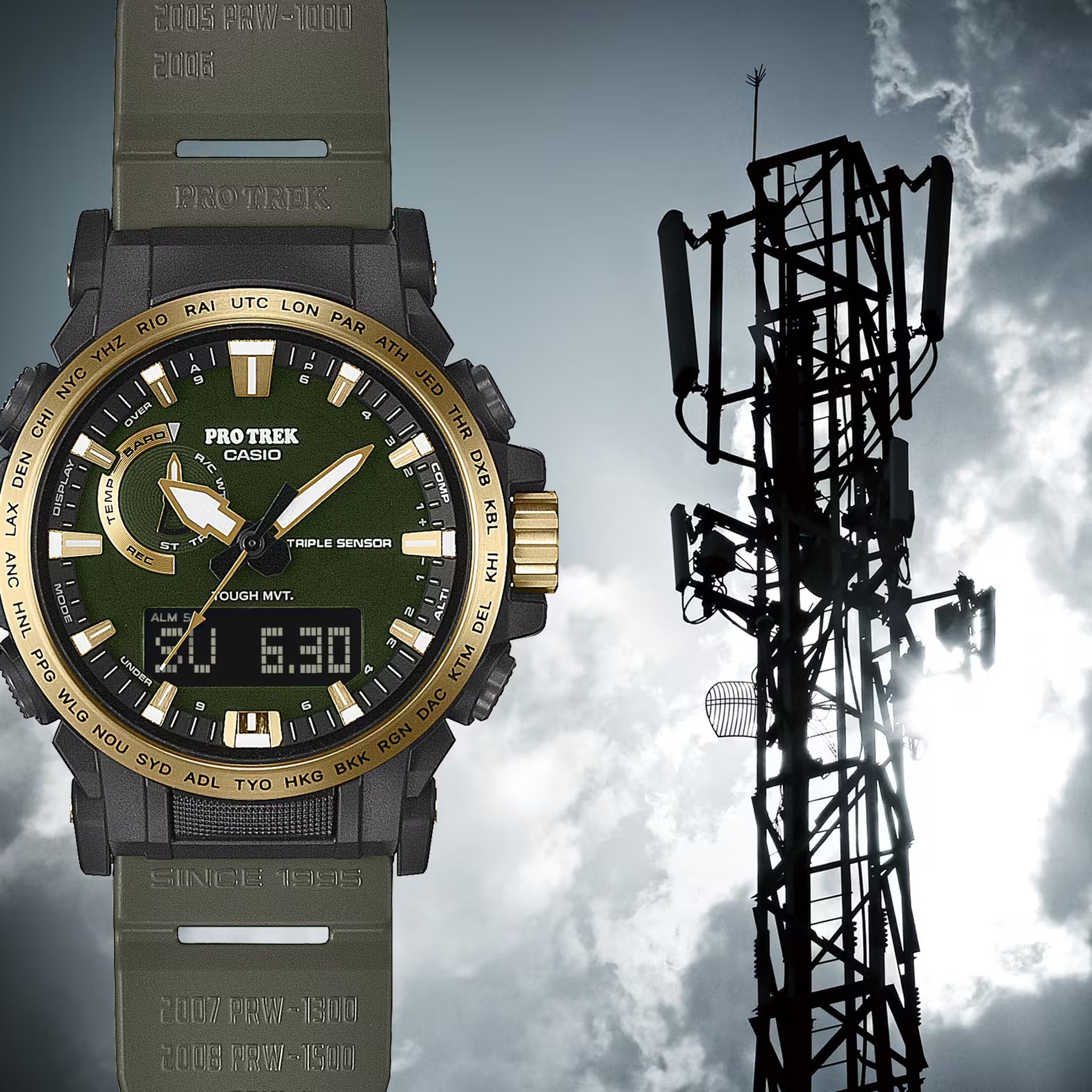 Casio Pro Trek PRW-61ANS-3 Men's Green Gold Watch