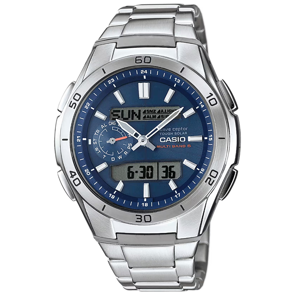Casio Wave Ceptor WVA-M650D-2A Funk-Solaruhr Blau