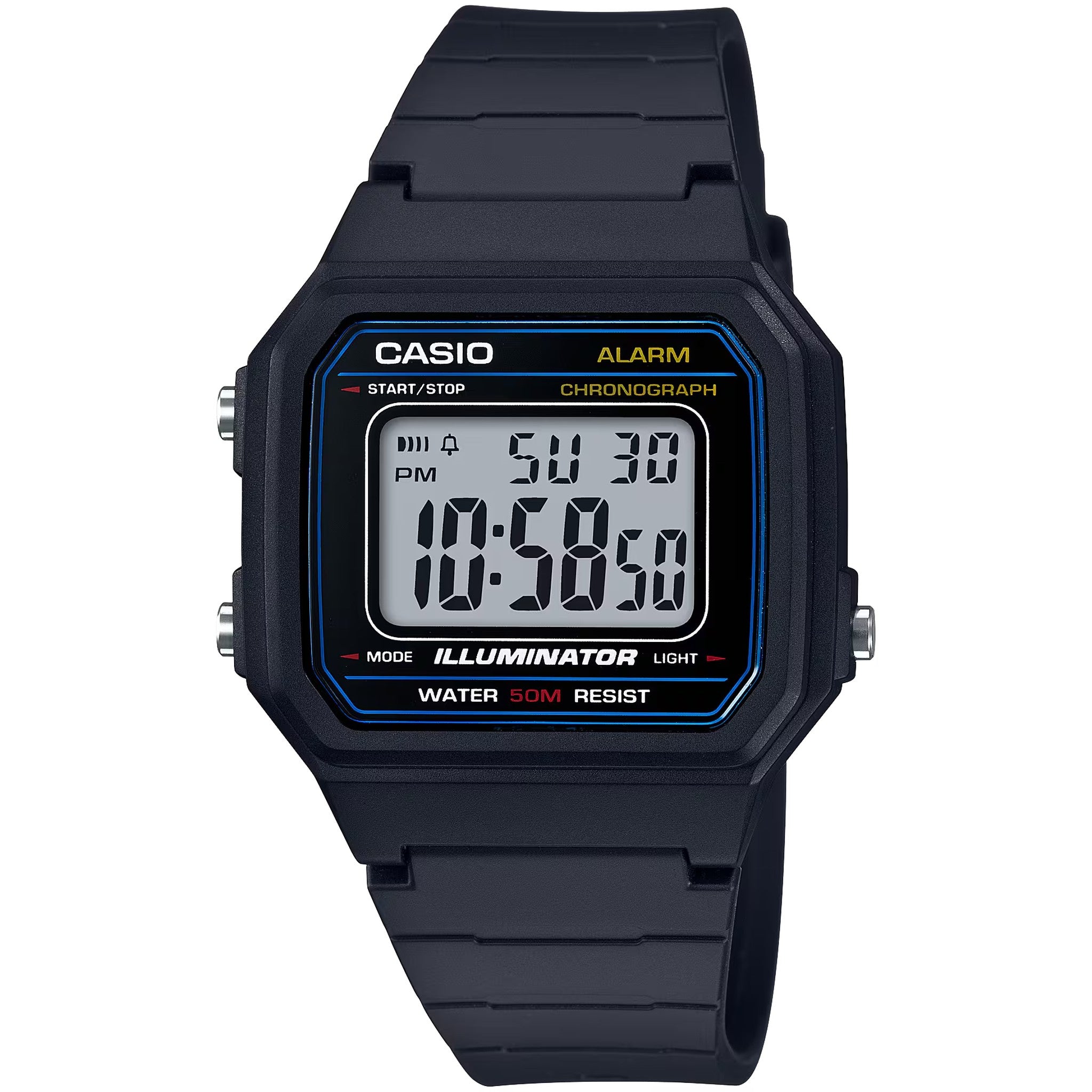 Casio Men's Watch W-217H-1A Quartz Digital Black